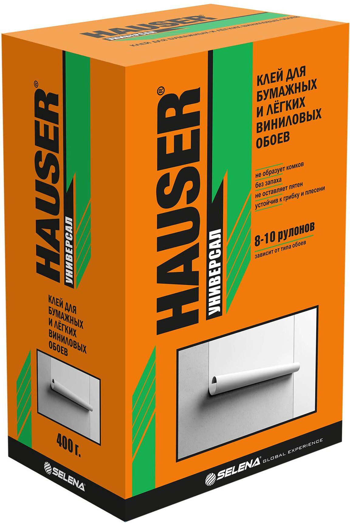 Изображение товара Обойный клей HAUSER для бумажных и виниловых обоев 400 г
