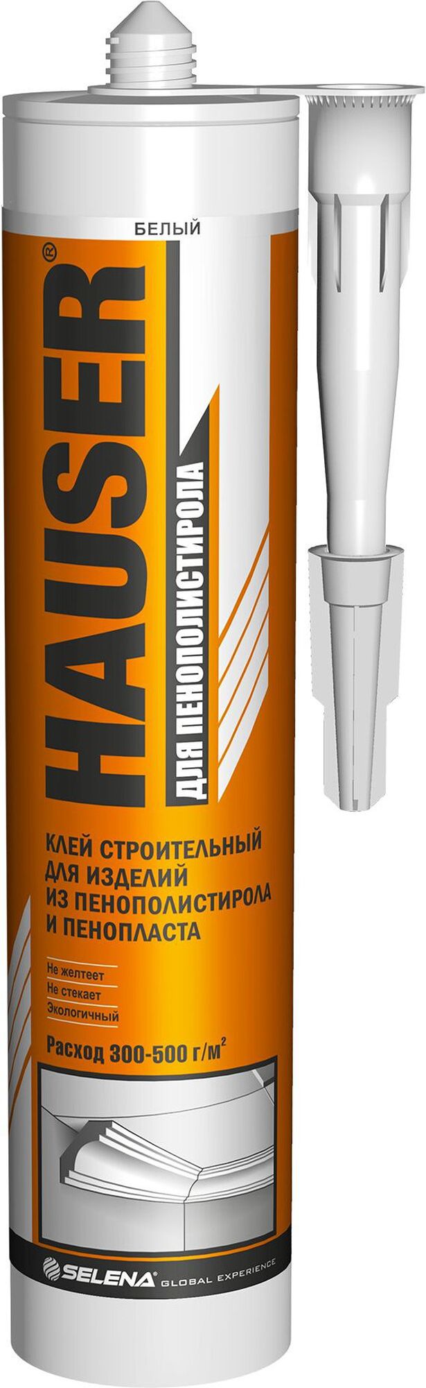 Изображение товара Жидкие гвозди HAUSER 310 г универсальный монтажный клей для декоративных изделий