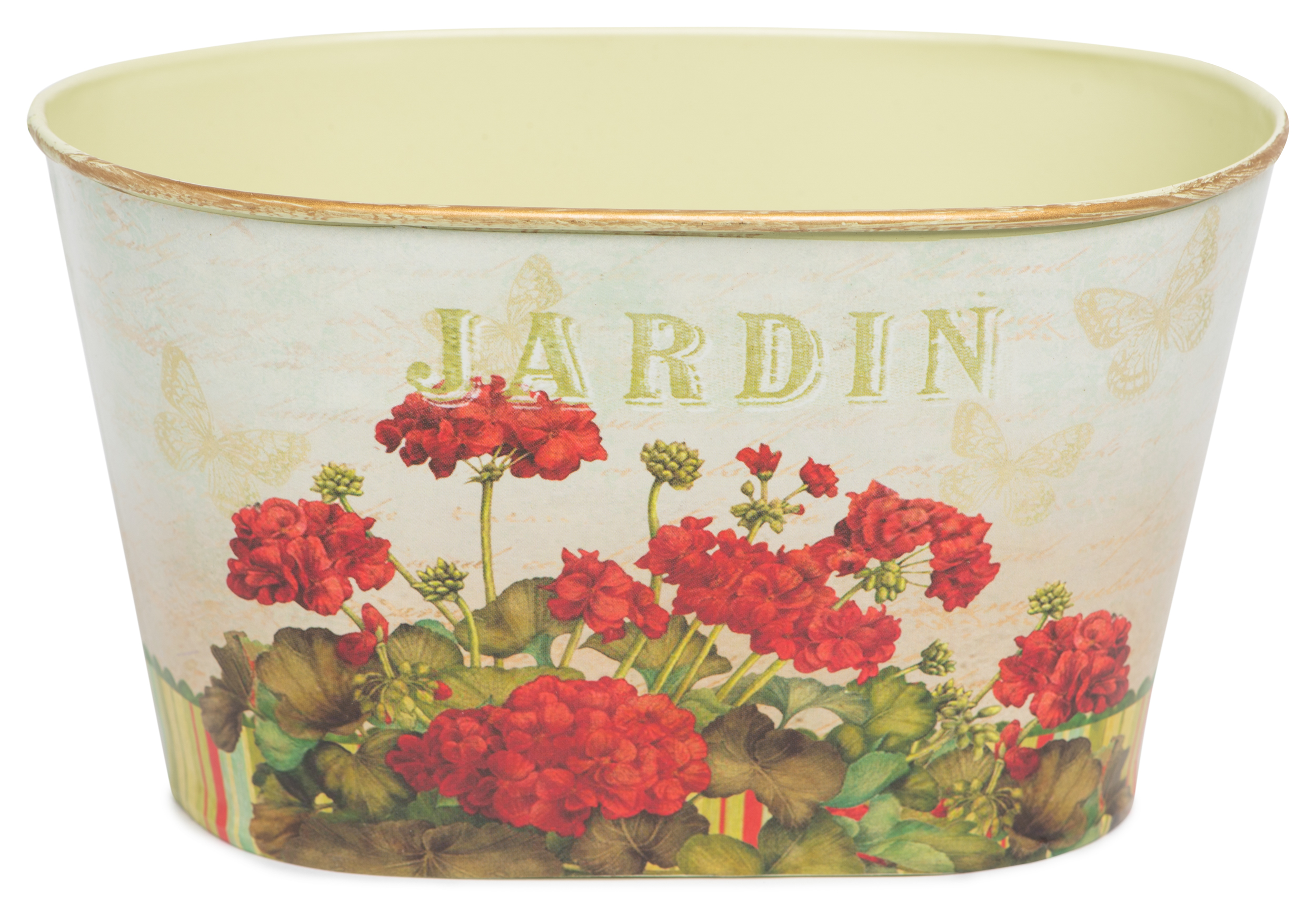 Изображение товара Кашпо Planet Garden 18,2x11,2x10,5 см металлическое алое