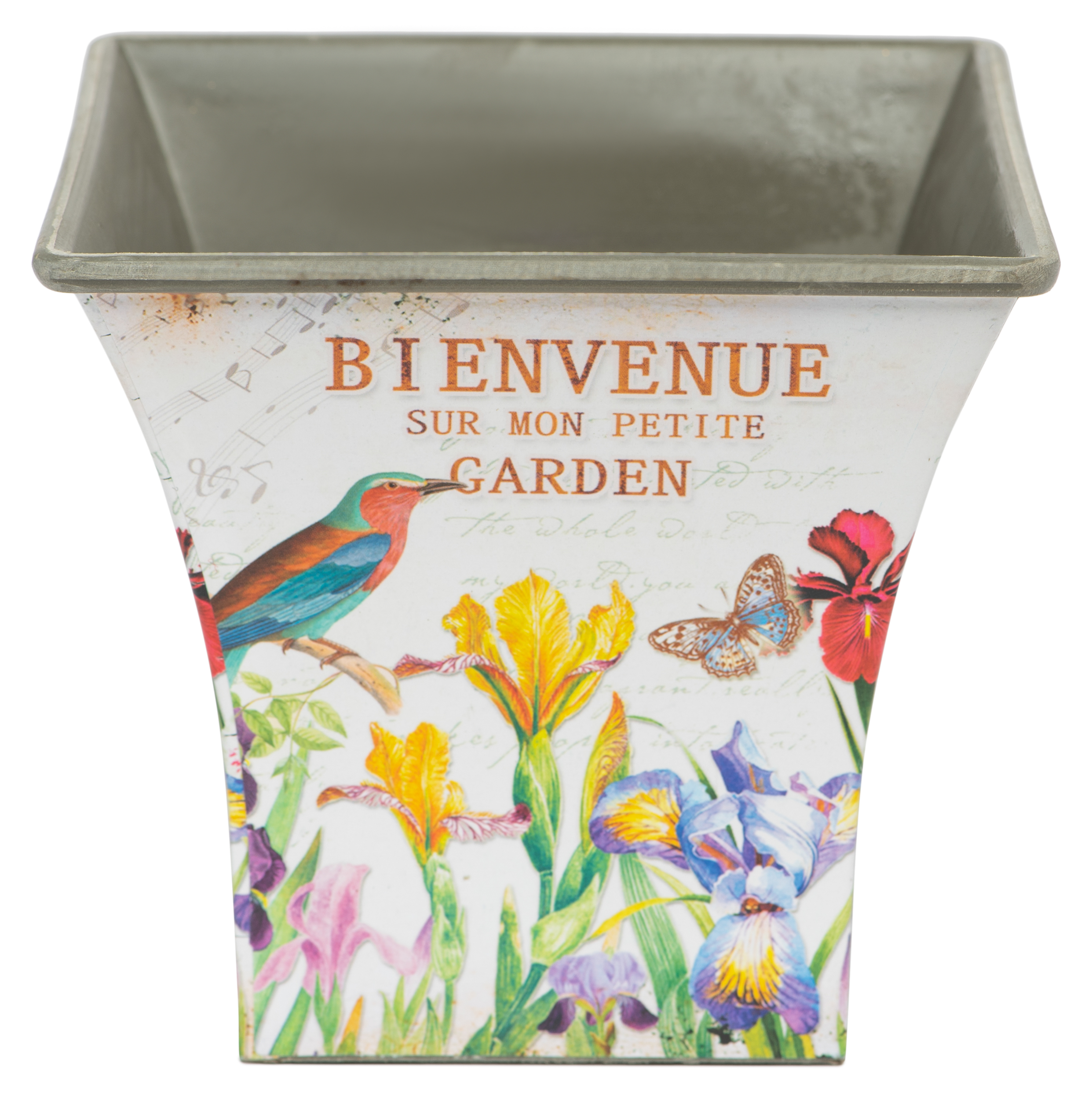 Изображение товара Кашпо Planet Garden Весенние цветы 12x12x11 см полипропиленовое алое