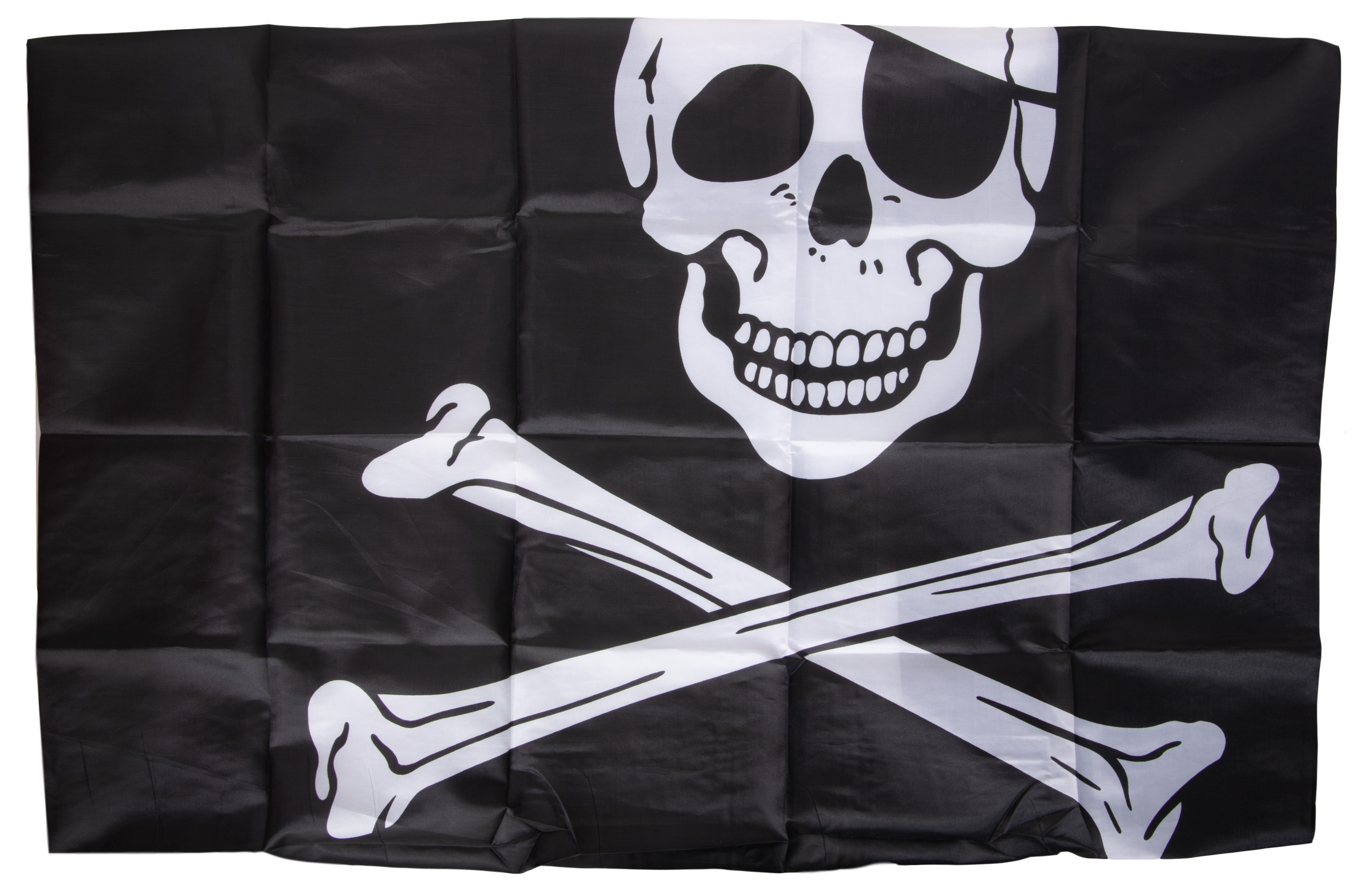 Изображение товара Пиратский флаг 90x150 см из пенопласта для тематических мероприятий