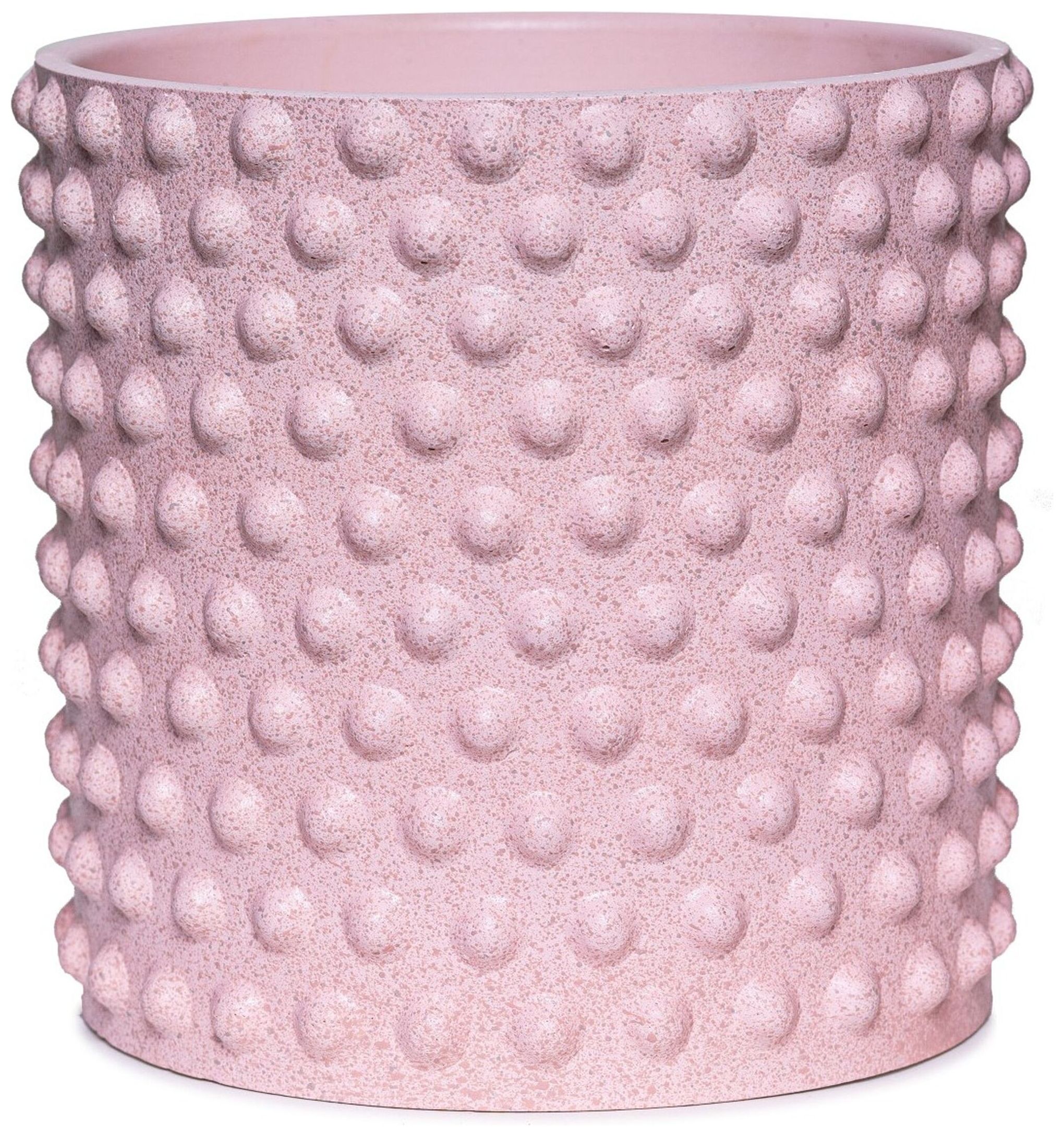 Изображение товара Кашпо Драже d15 см бетонное розовое для комнатных растений и декора