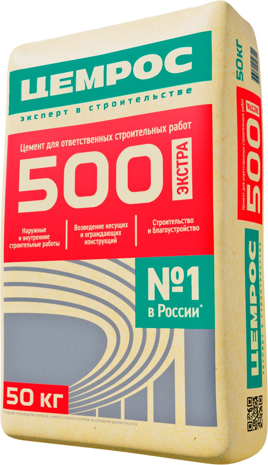 Изображение товара Портландцемент ЦЕМ I 42,5Н М500 Тара/50кг 