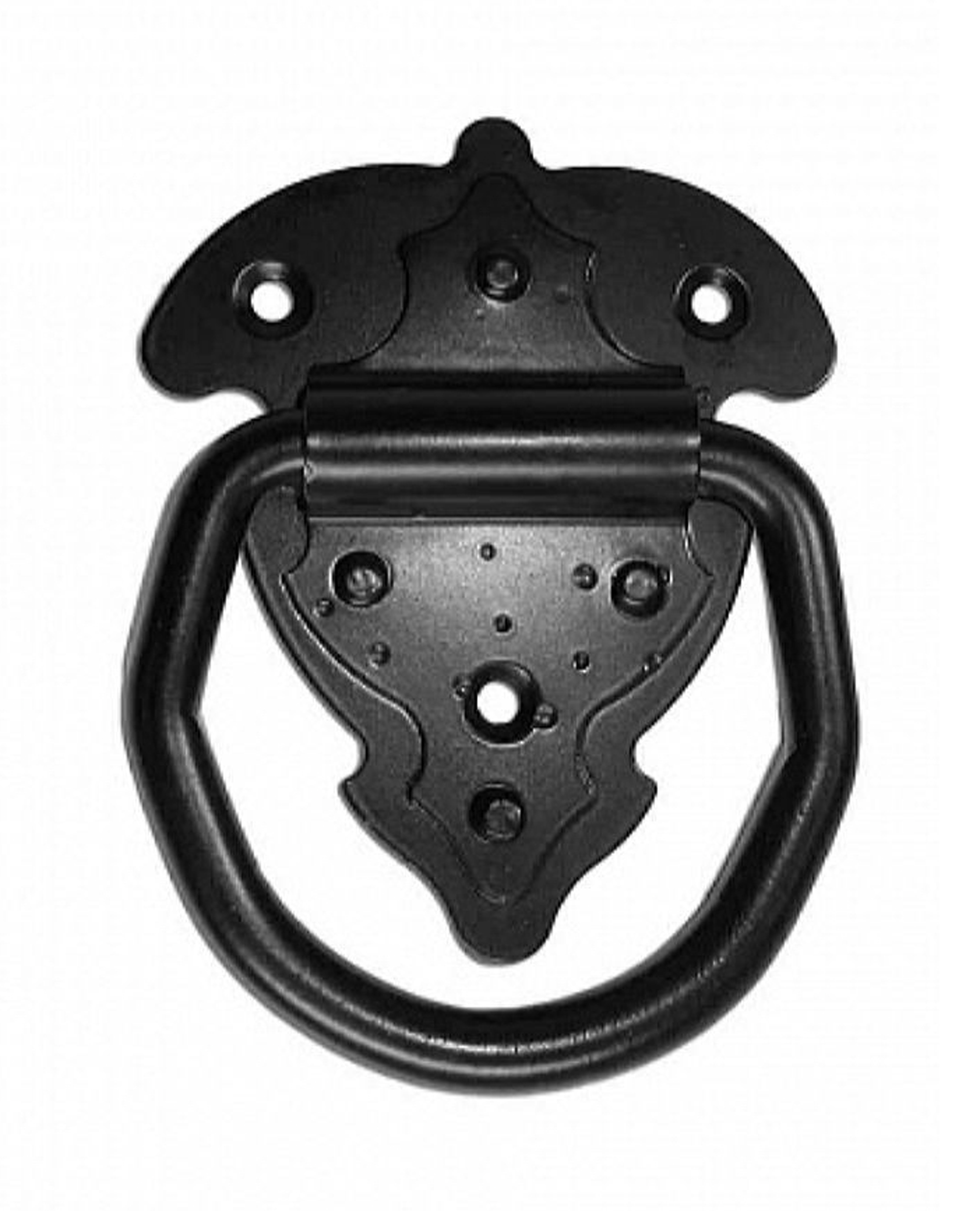 Изображение товара Дверная ручка для входной двери Tech-Krep FRS2-90 черная - врезная, сталь