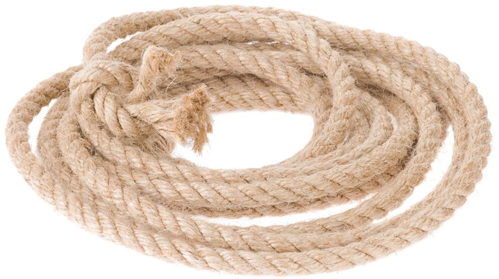 Изображение товара Канат джутовый тросовой свивки 8,0 мм для строительства и декорирования