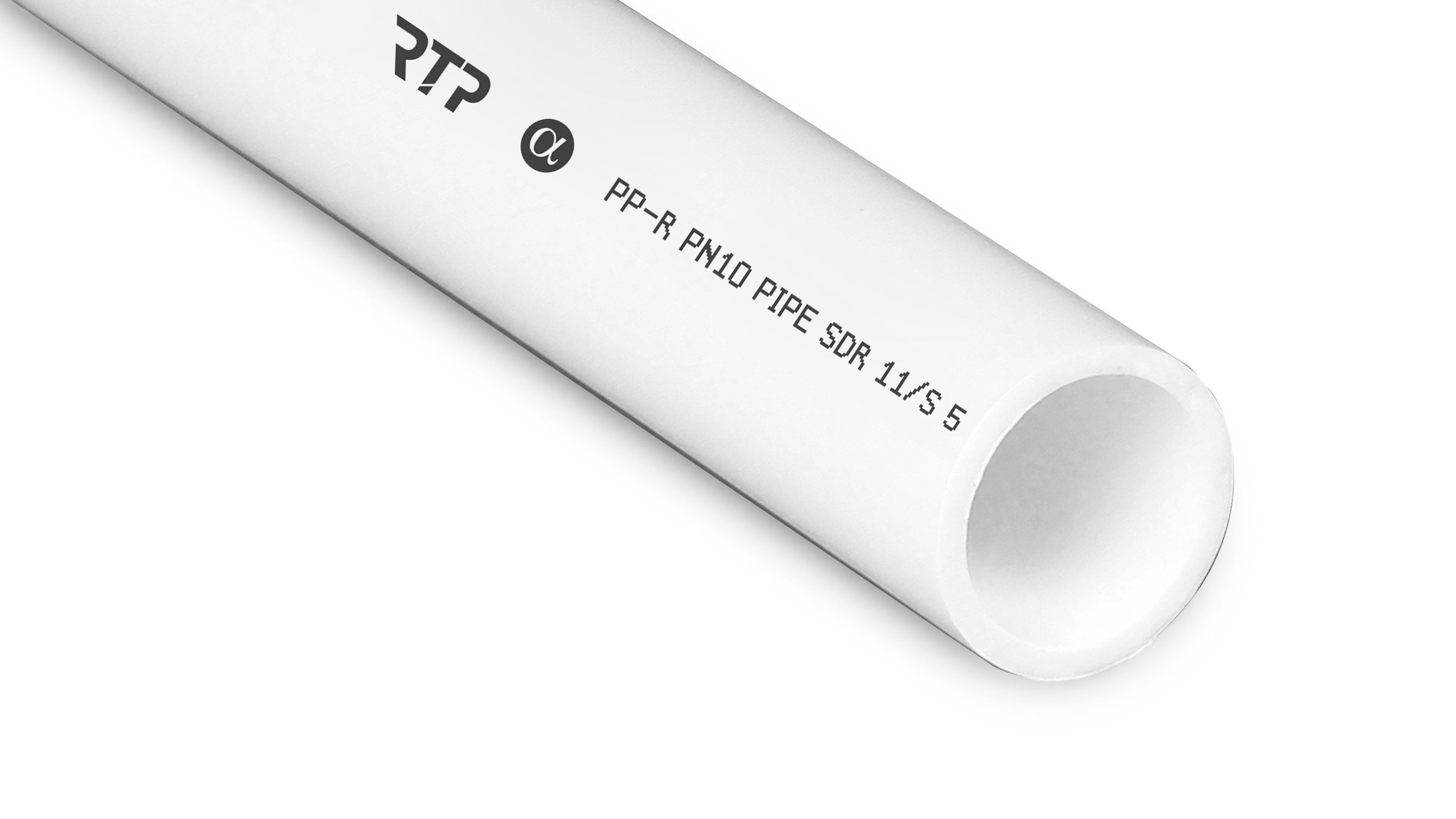 Изображение товара Труба PPR  20х1,9, PN10 2000мм белый, RTP
