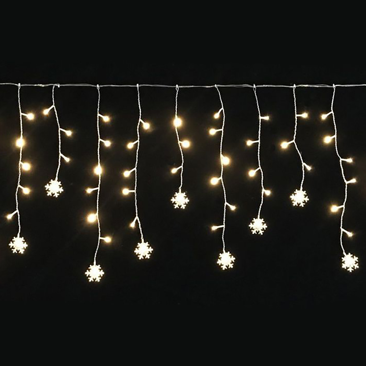 Изображение товара Гирлянда внутренняя бахрома SH LIGHTS 100 LED желтый 1,7 м