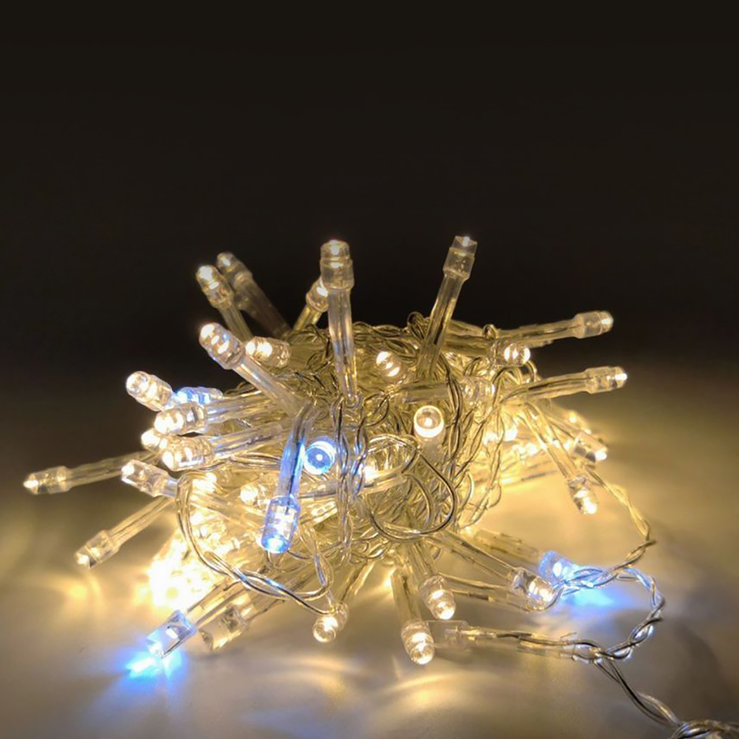 Изображение товара Новогодняя гирлянда SH LIGHTS 5 м 100 LED тепло-белых мерцающих светодиодов для внутреннего использ