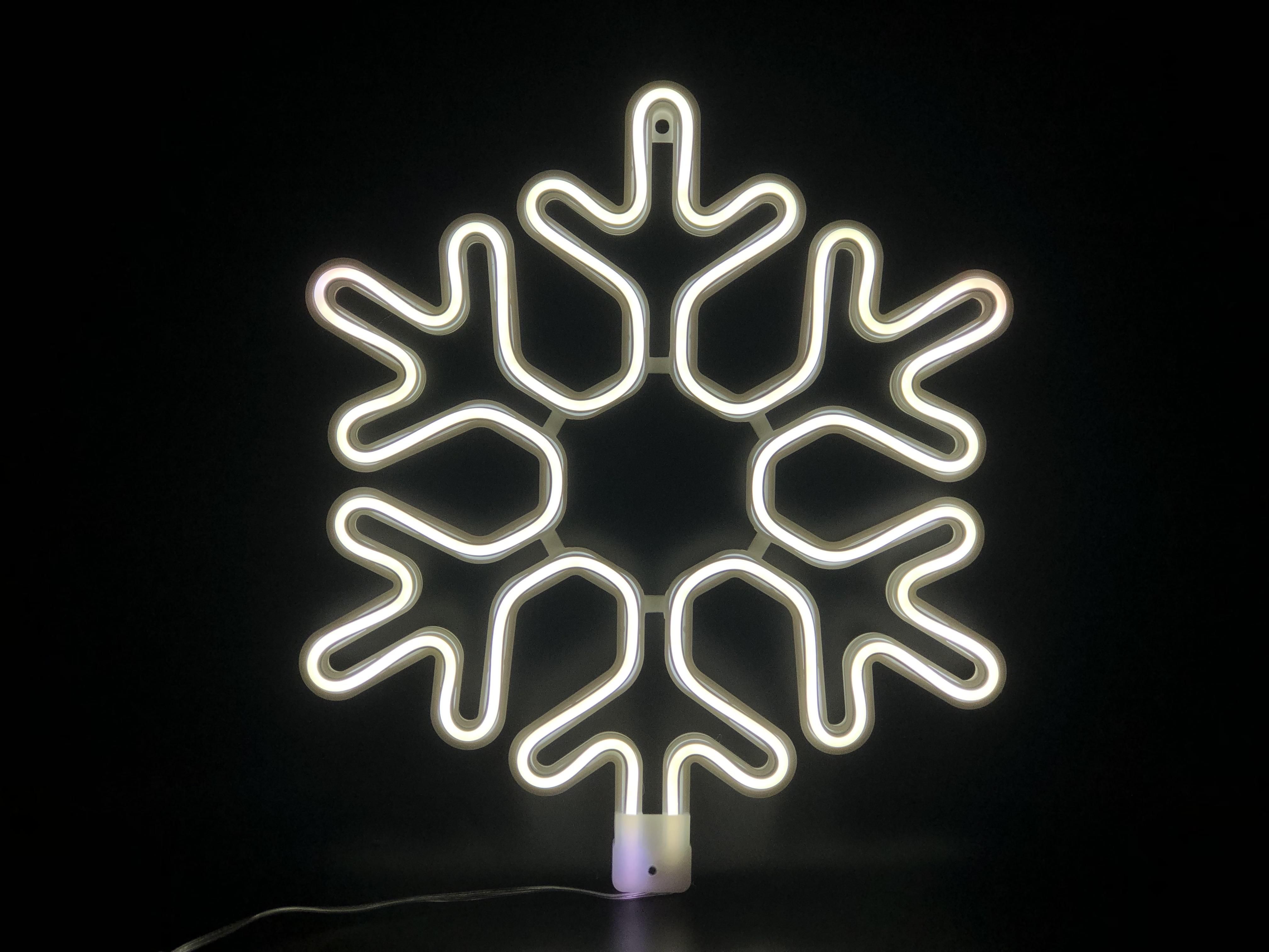 Изображение товара Световая фигура Снежинка 480 LED 39,5 см белая уличный и интерьерный декор