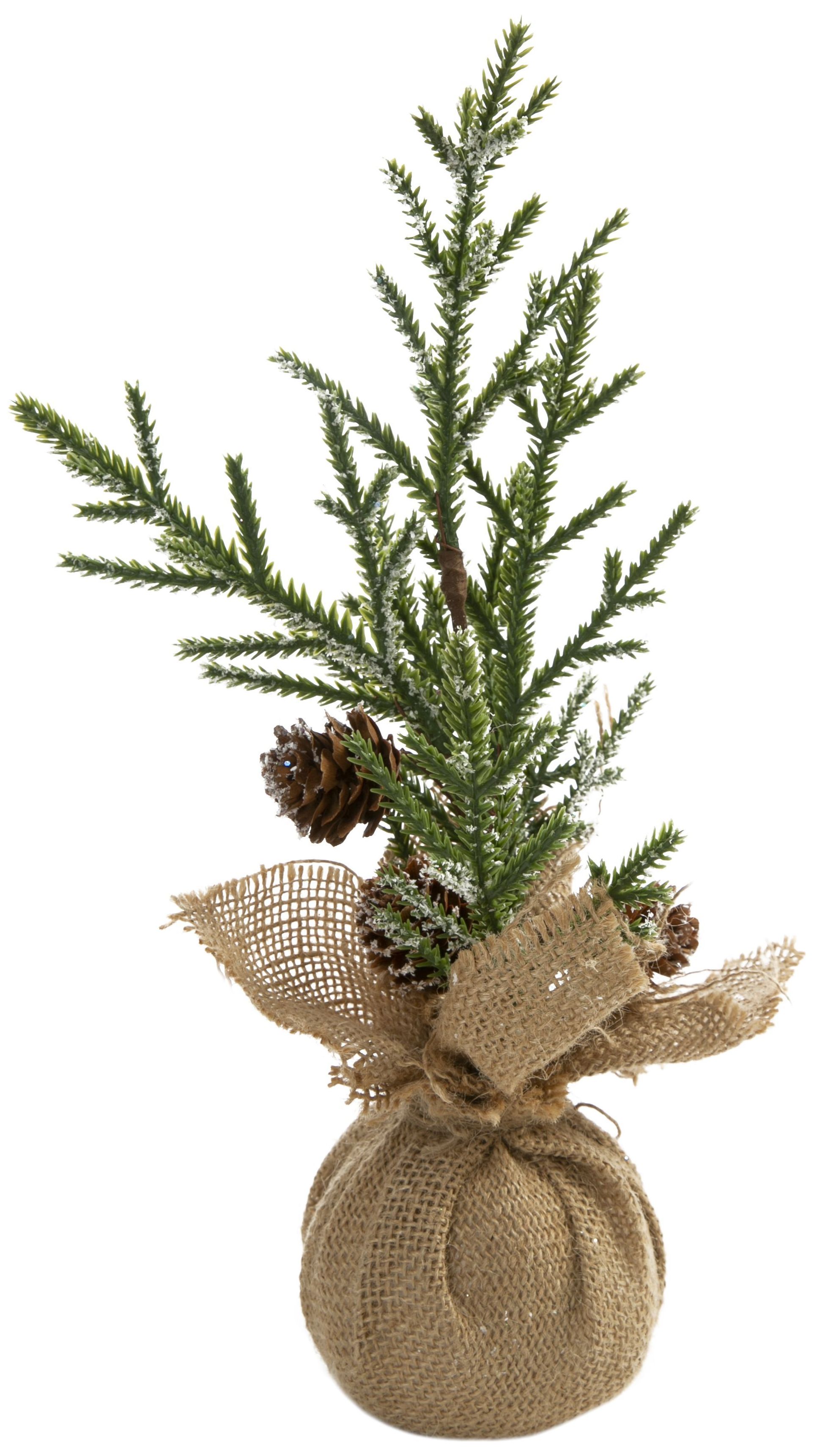 Изображение товара Хвойная веточка с шишками 31 см для новогоднего декора и подарков