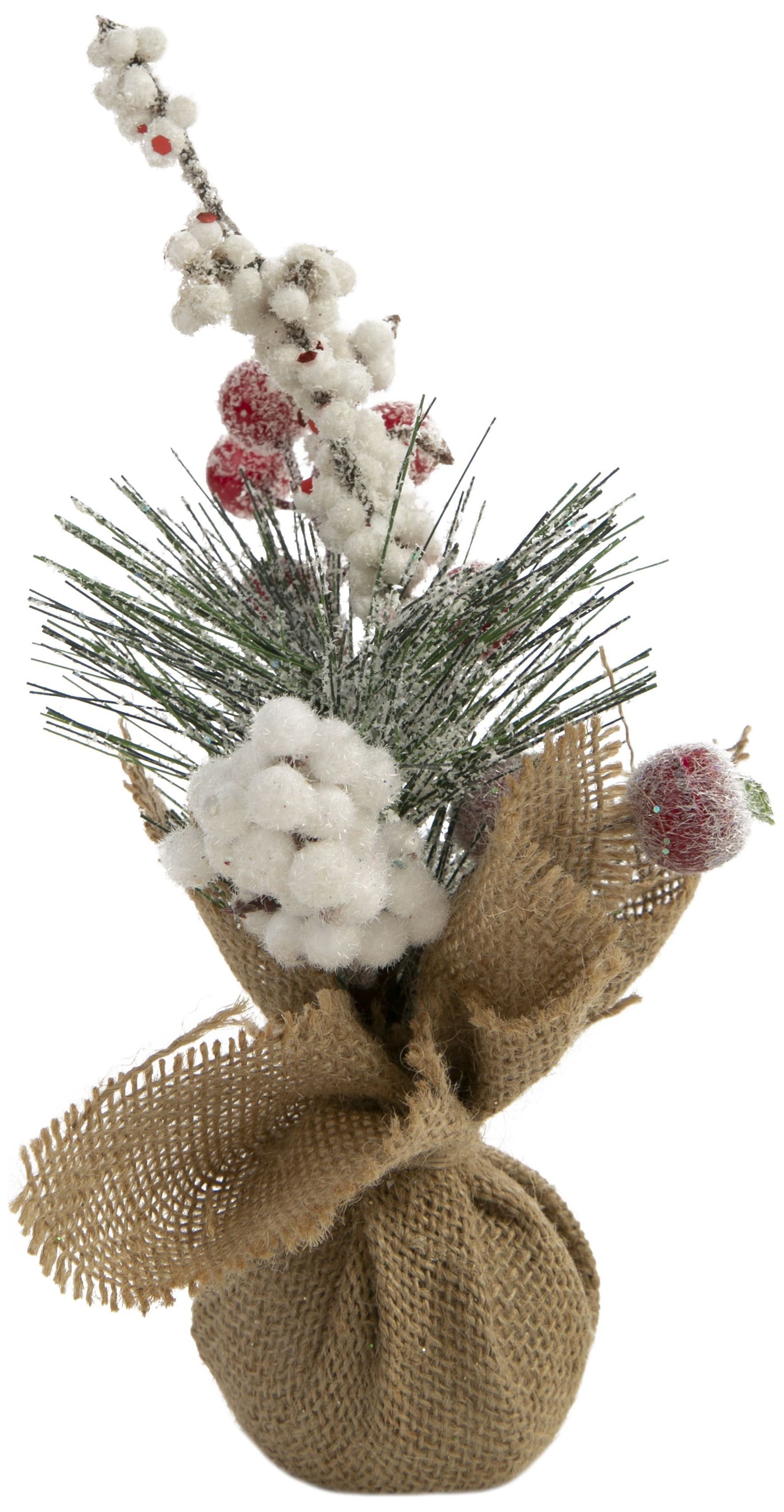 Изображение товара Хвойная веточка заснеженная 24 см