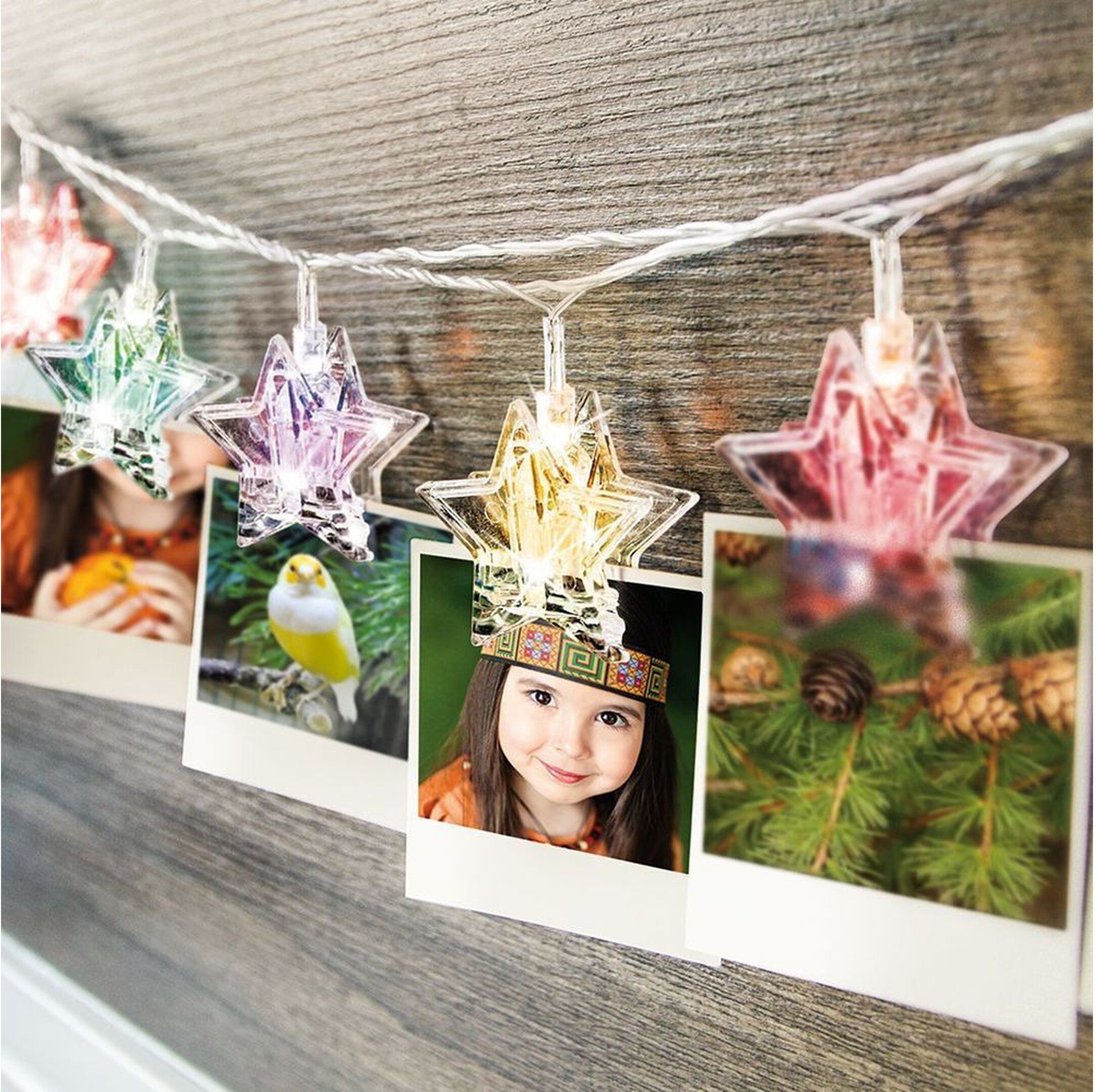 Изображение товара Гирлянда внутренняя нить Glos 10 LED многоцветный 1,8 м