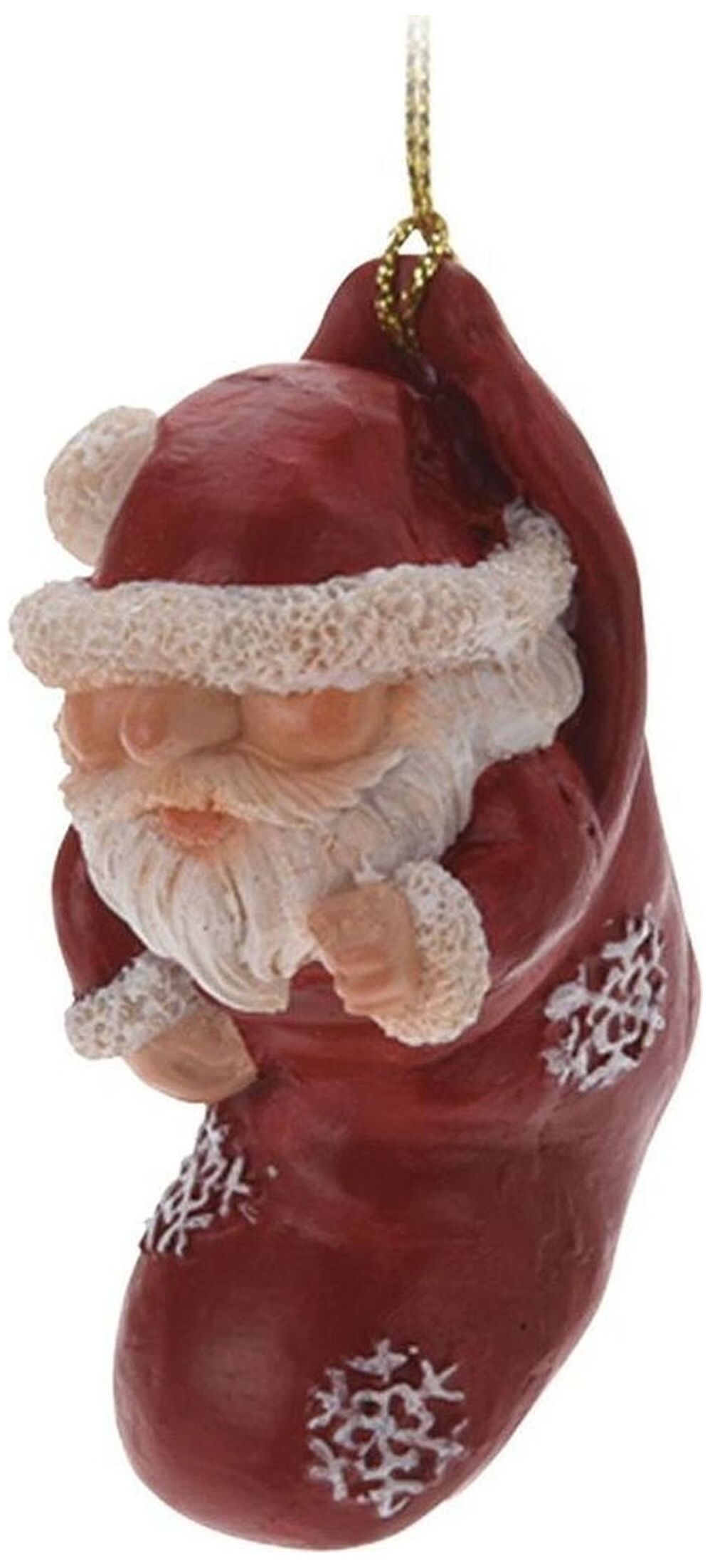 Изображение товара Ёлочная игрушка Олень, Снеговик и Санта 3,5х4,5х7 см