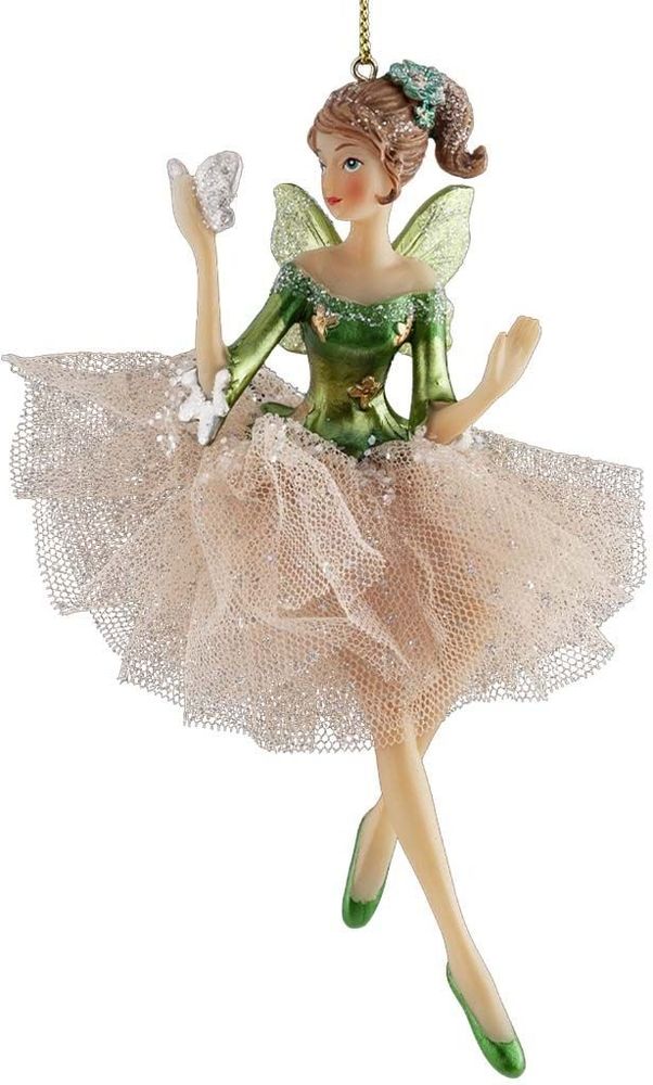 Изображение товара Ёлочная игрушка Фея свежих листьев 15 см праздничное украшение для елки