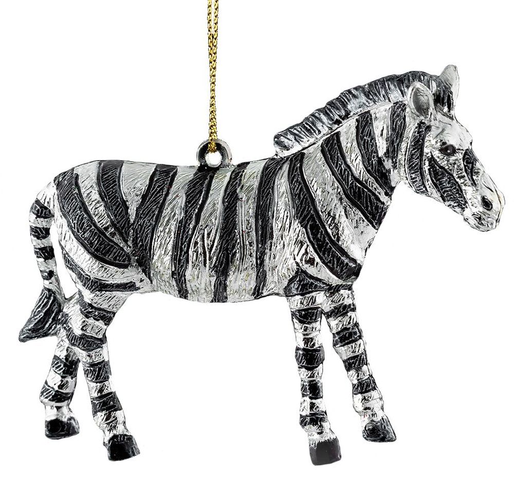 Изображение товара Ёлочная игрушка Зебра 12 см яркое новогоднее украшение