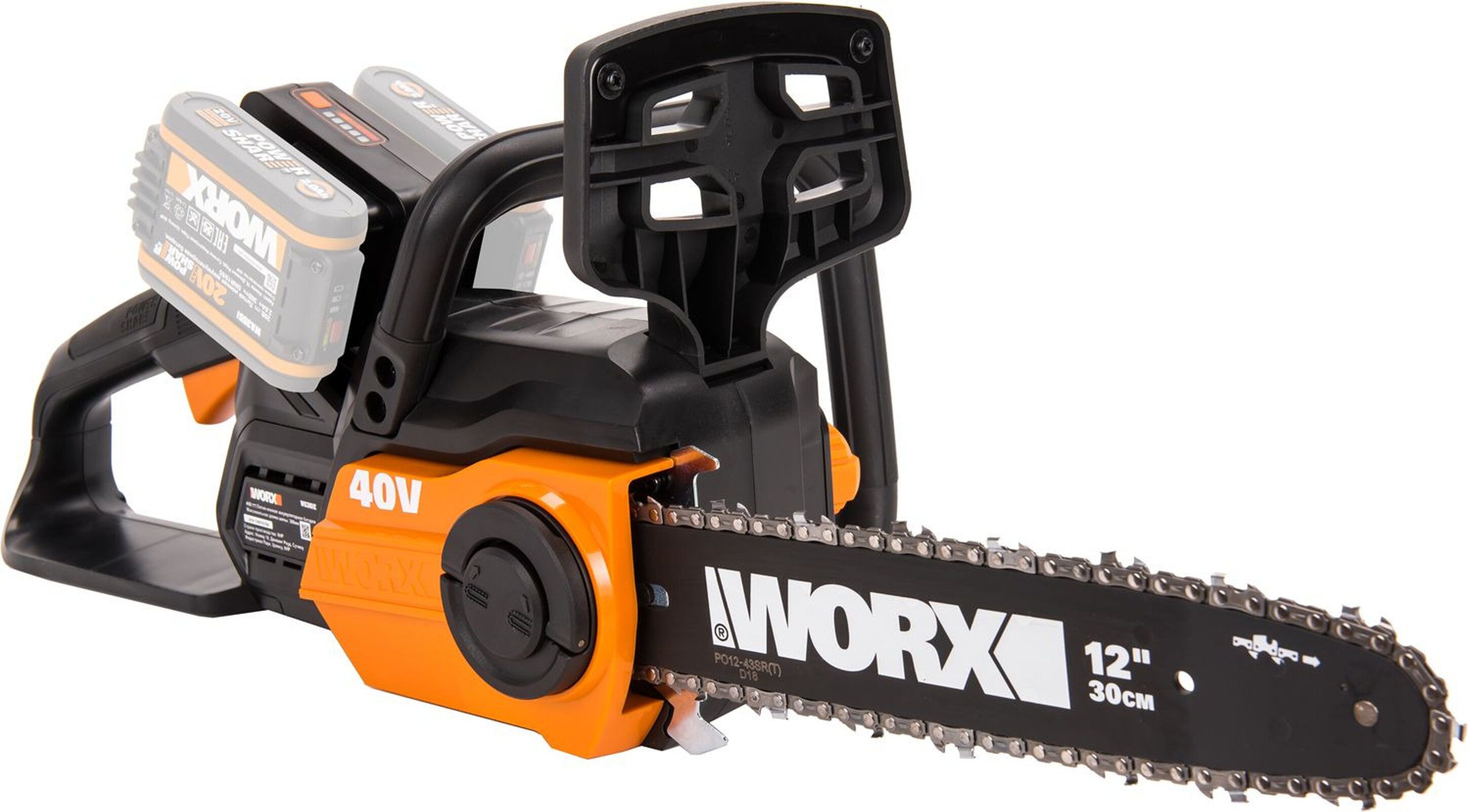 Изображение товара Аккумуляторная цепная пила Worx WG381E.9 30 см, без АКБ и ЗУ