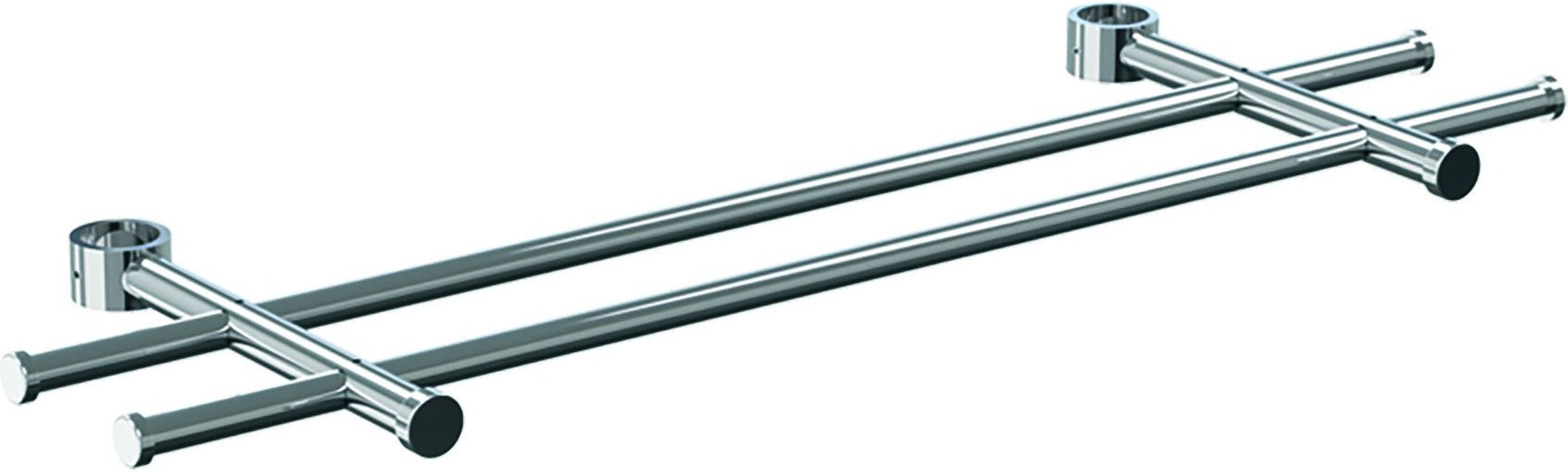 Изображение товара Полка для банных полотенец АРГО хром 570х180х40 мм