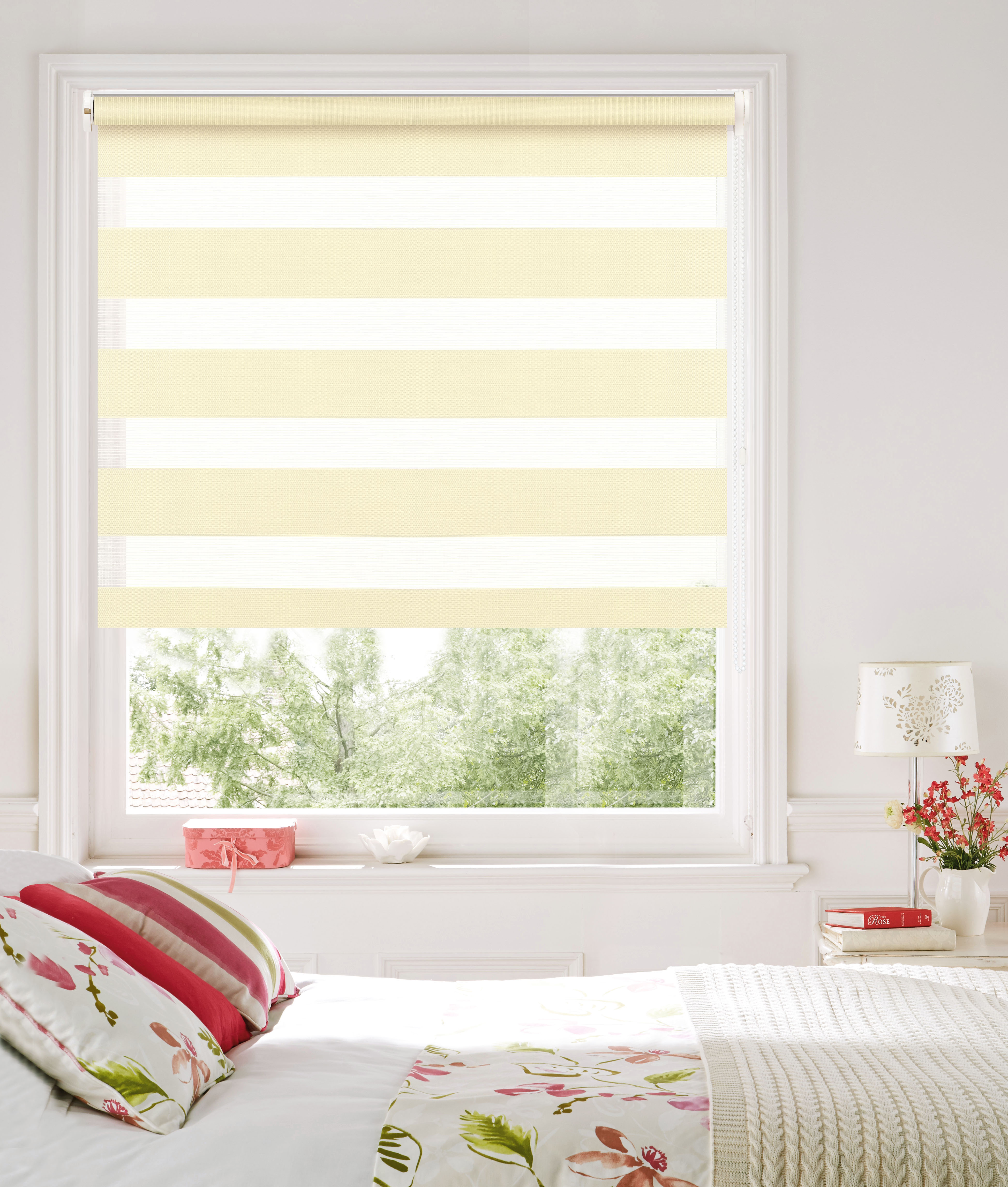 Изображение товара Рулонная штора Miamoza день-ночь 160х160 см молочная для окна