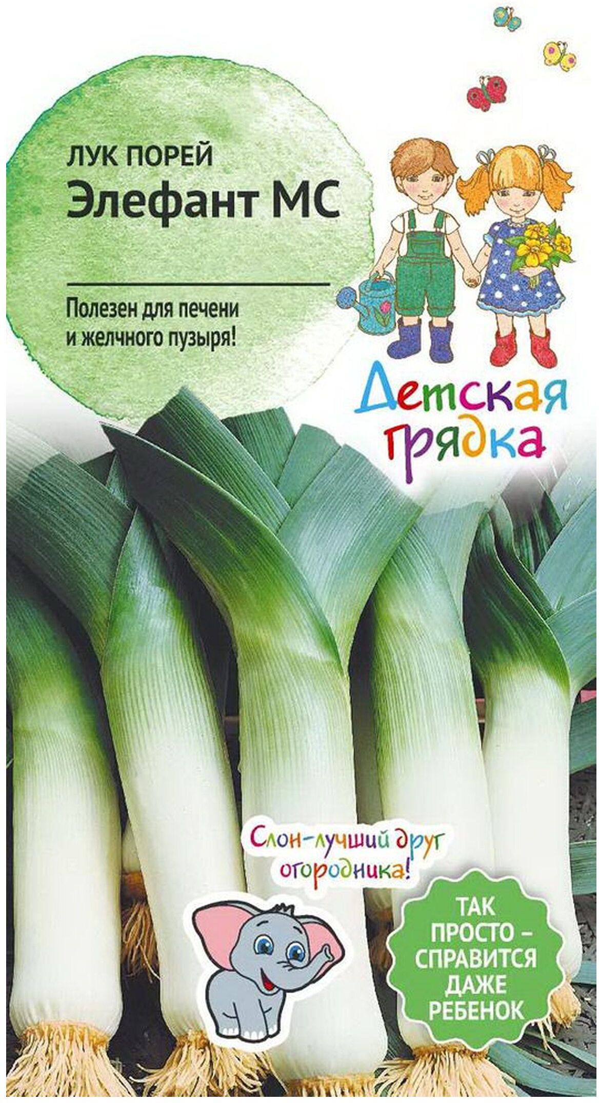 Изображение товара Семена Лука-порея Десткая грядка Элефант МС 0,5 г