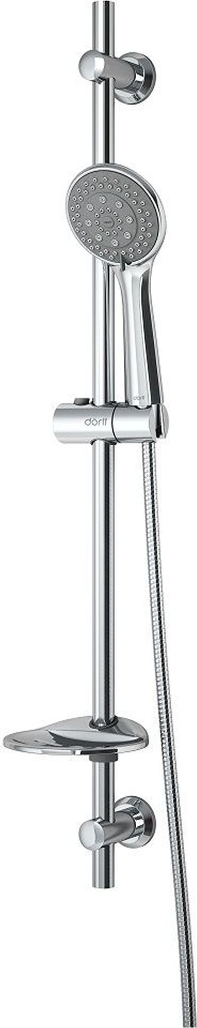 Изображение товара Душевой гарнитур Dorff Norma D0101000 с 5 режимами, хромированный, настенный стильный комплект