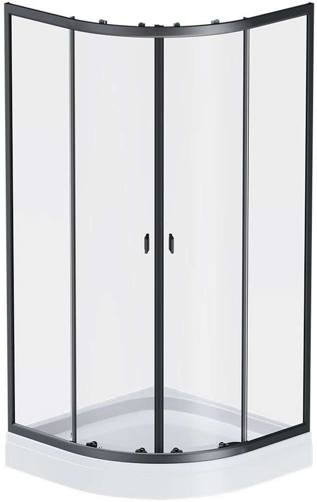 Изображение товара Душевой уголок X-Joy 185x90x90 см с матовым профилем и прозрачным стеклом