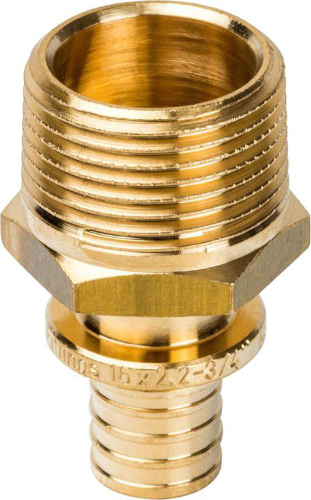 Изображение товара Переходник с наружной резьбой латунь STOUT 16xR 3/4"