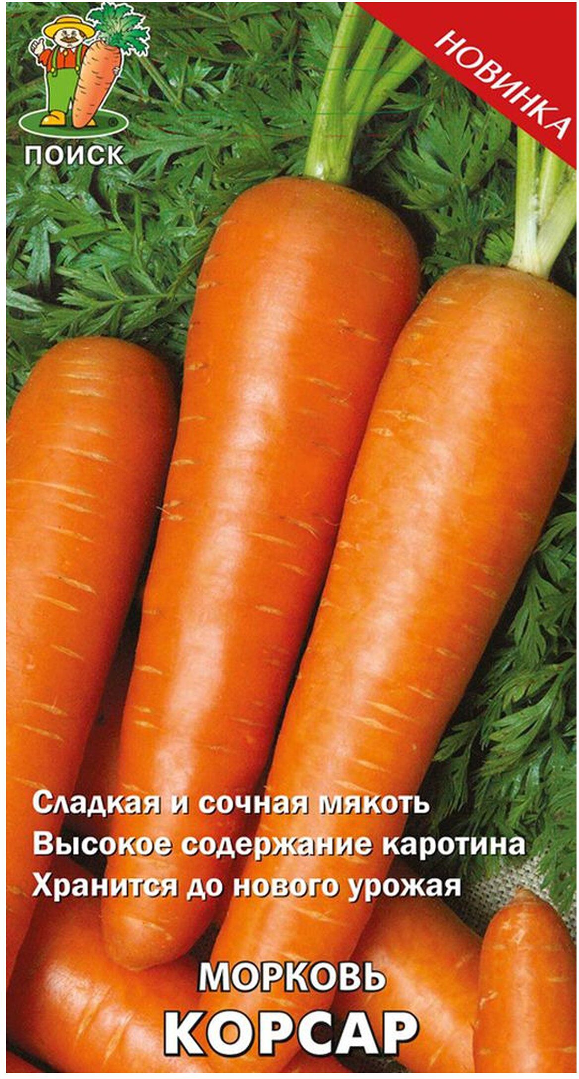 Изображение товара Семена Моркови ПОИСК Корсар 2 г