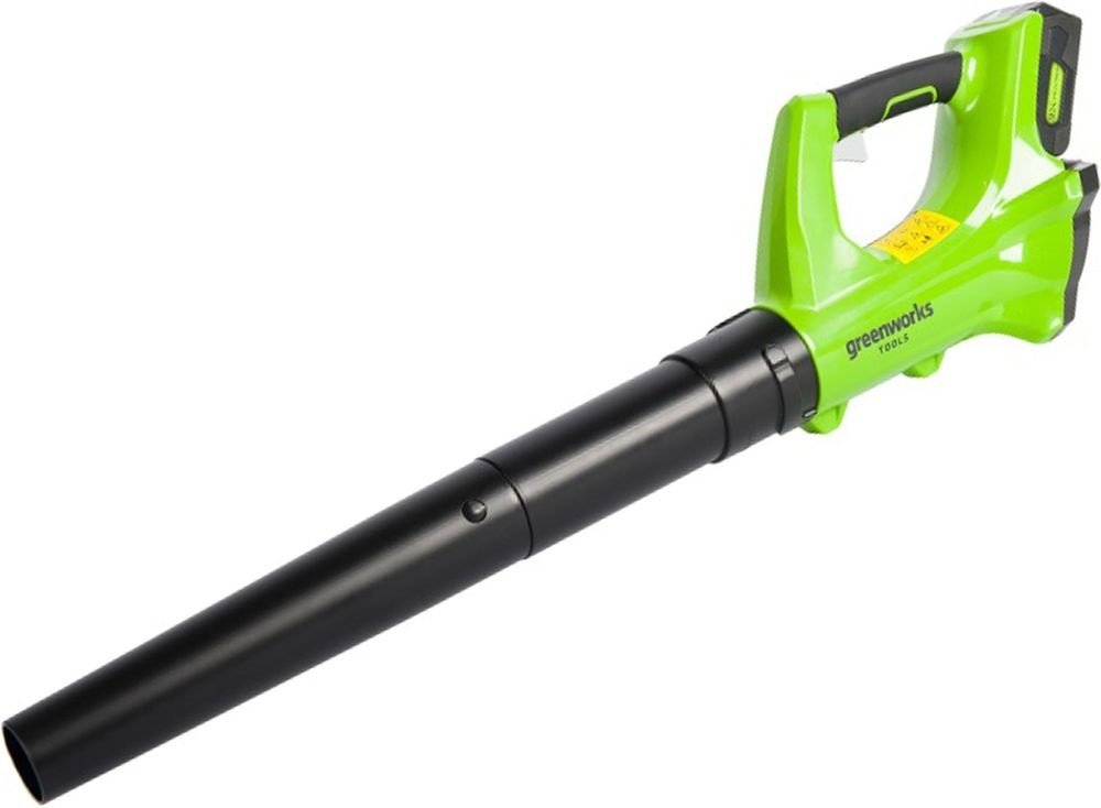 Изображение товара Воздуходувка аккумуляторная Greenworks G24AB 24V 137 км/ч, легкая и мощная