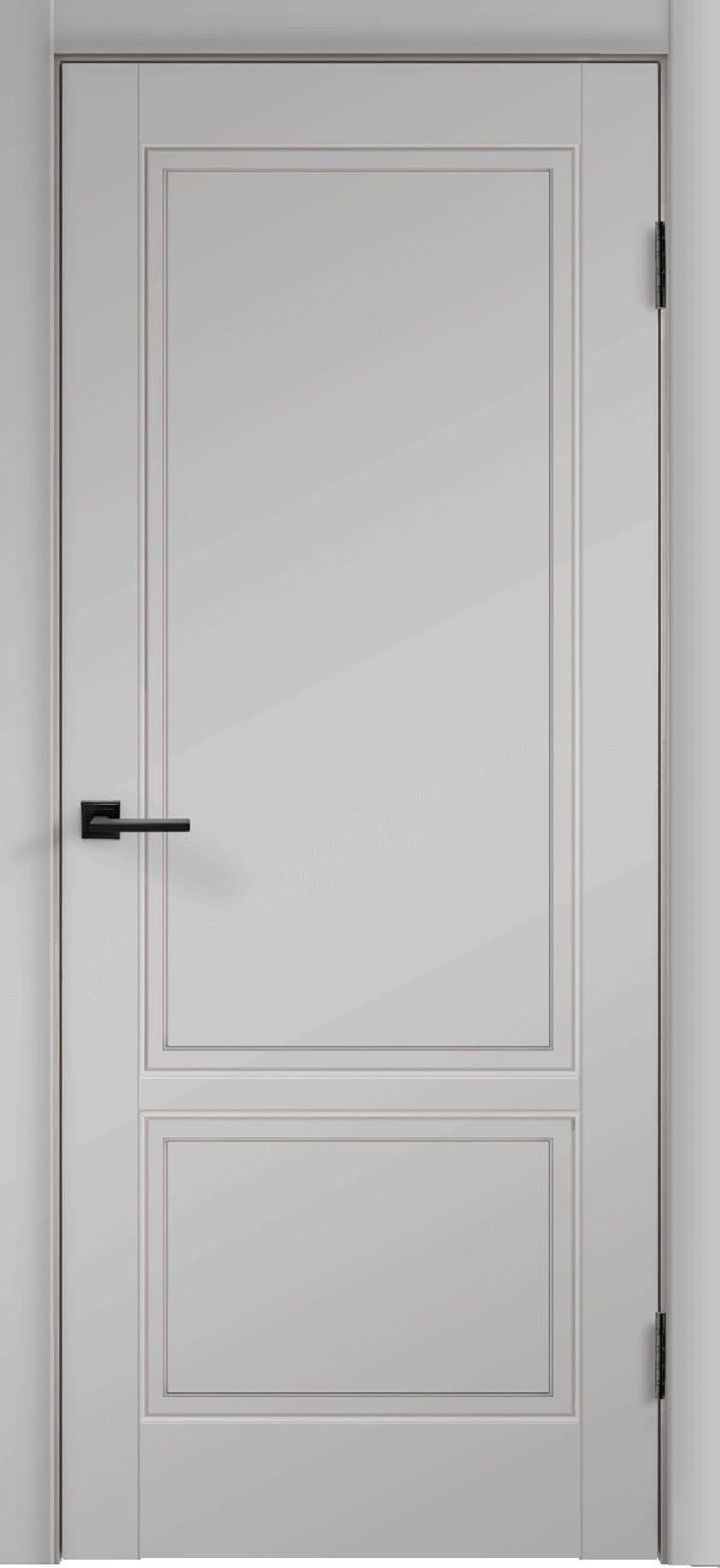 Изображение товара Межкомнатная дверь Айова эмаль 60x200 серая, глухая, стандарт