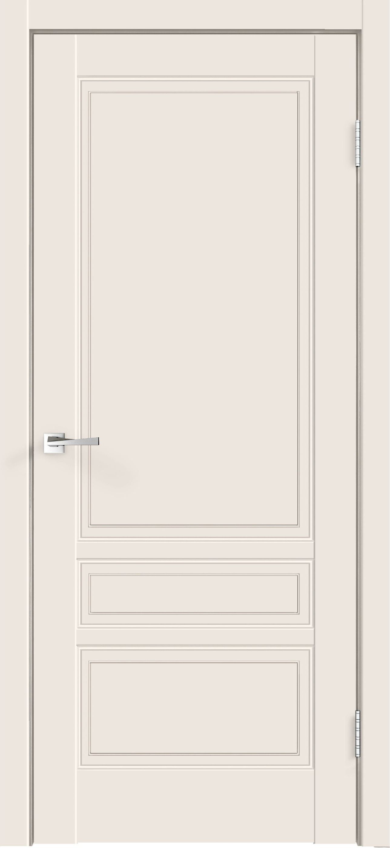 Изображение товара Межкомнатная дверь Аляска эмаль слоновая кость 60x200 см, глухое полотно, серия Аляска