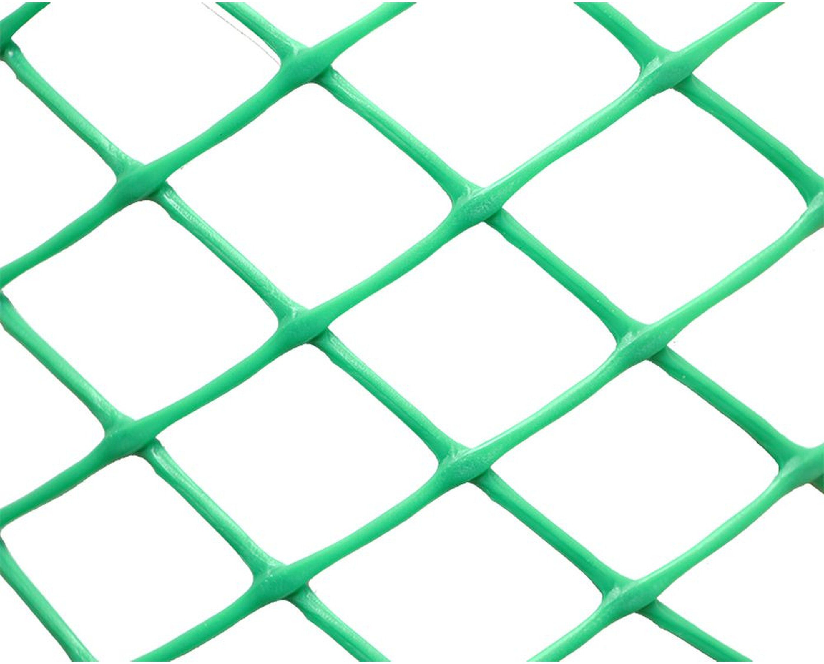 Изображение товара Заборная решетка ПРОТЭКТ 10х1, 2 м зеленая - легкая и прочная оградительная система