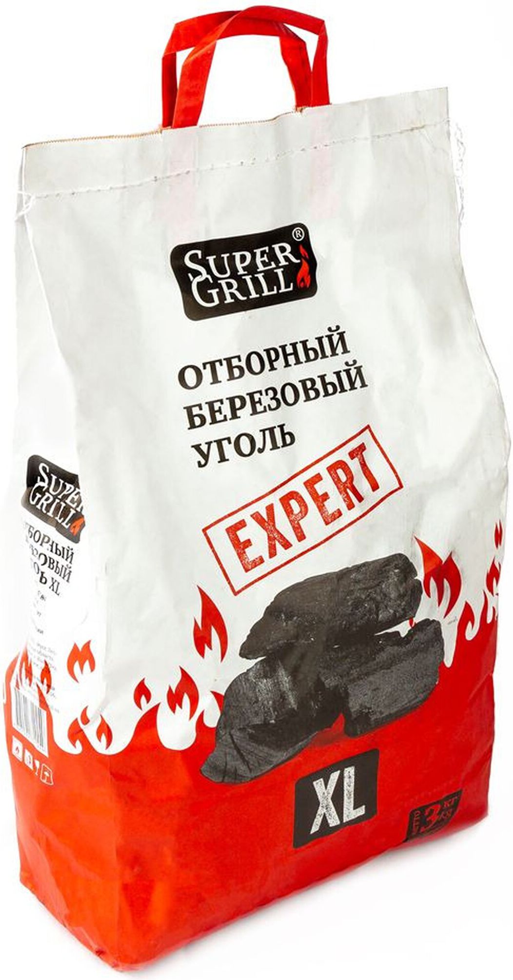 Изображение товара Уголь березовый Super Grill 3 кг для каминов и барбекю высокого качества