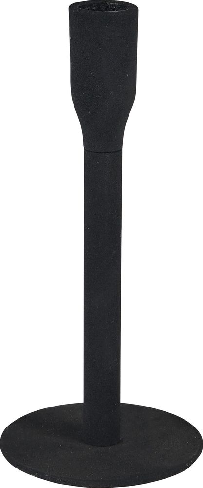 Изображение товара Подсвечник черный классический 15 см из алюминия плавное покрытие