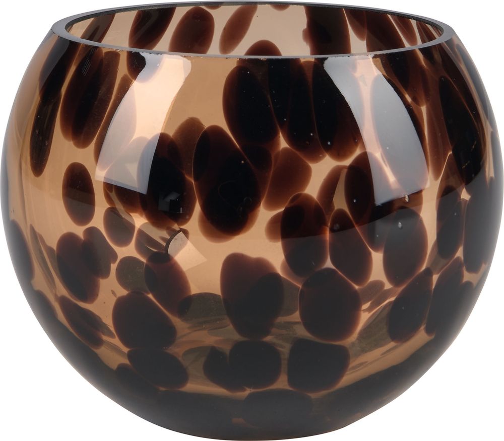 Изображение товара Подсвечник для чайных свеч коричневый 13x9,5 см