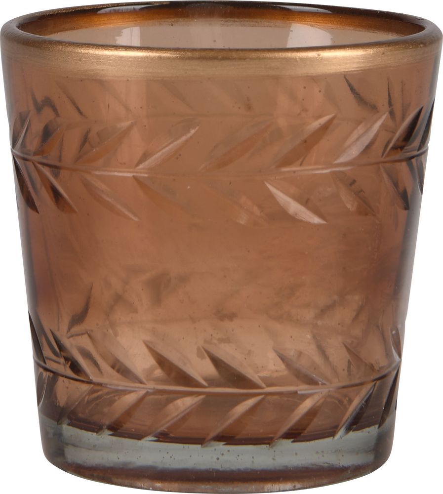 Изображение товара Подсвечник для чайных свеч коричневый 35x6,35 см