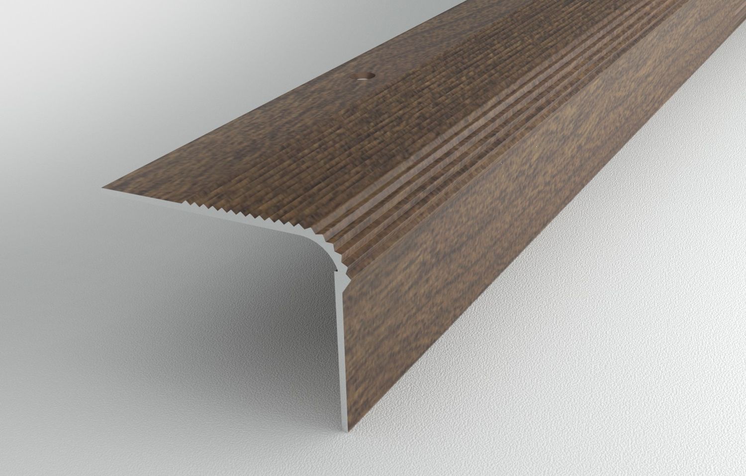 Изображение товара Алюминиевый порог угловой ЛУКА 54x41,8 мм, дуб престиж для пола