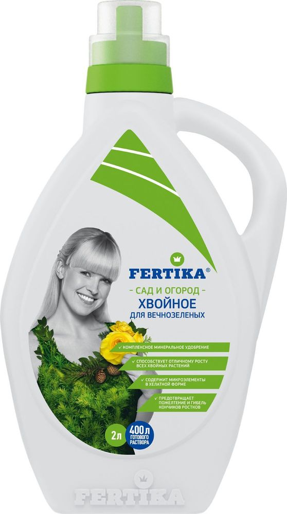 Изображение товара Удобрение Кристалон FERTIKA Хвойное для вечнозеленых 2 л