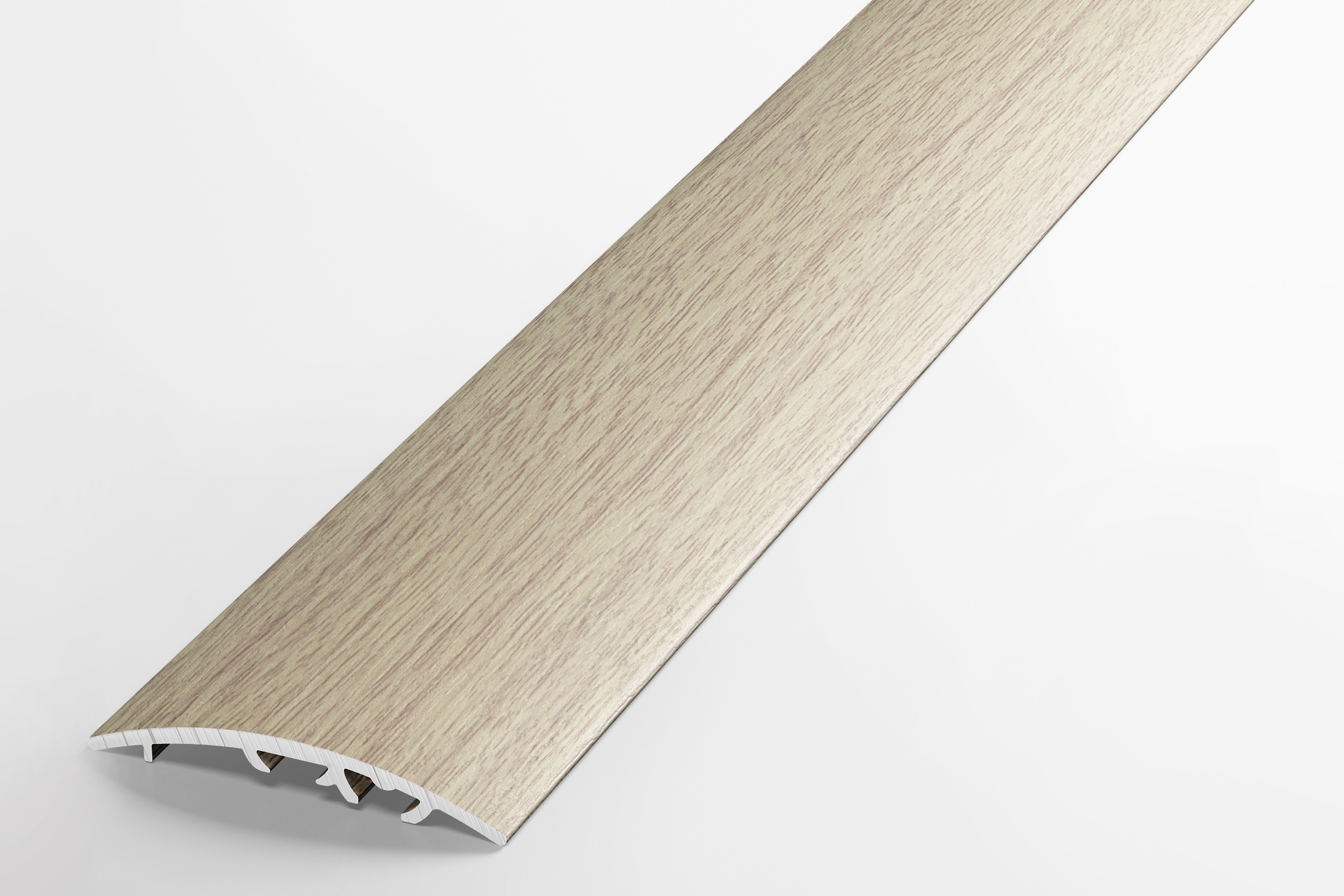 Изображение товара Порог одноуровневый ЛУКА ЛР 50 Дуб беленый алюминий 1800x50 мм