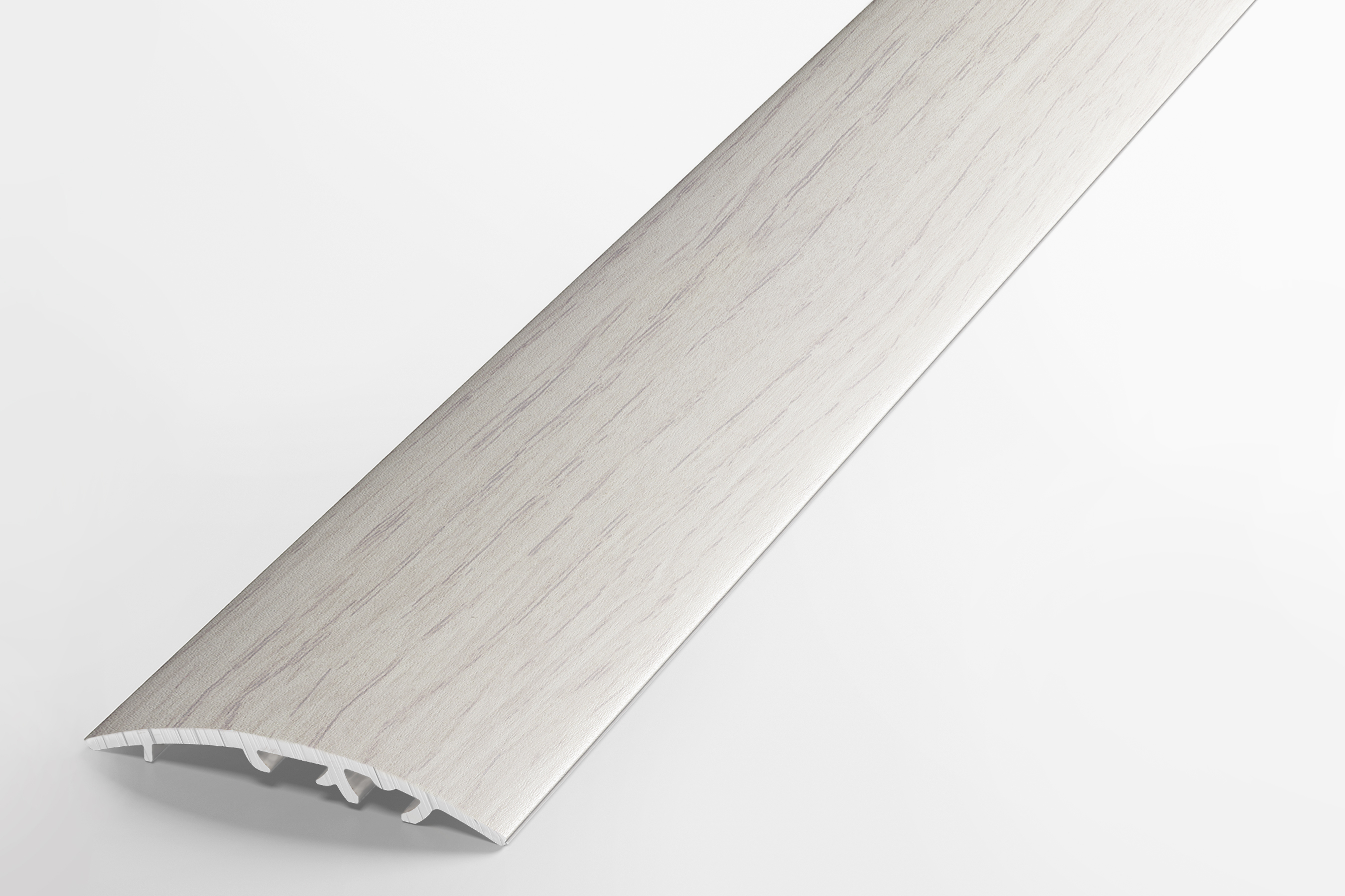 Изображение товара Порог одноуровневый ЛУКА ЛР 50 Ясень белый алюминий 1800x50 мм