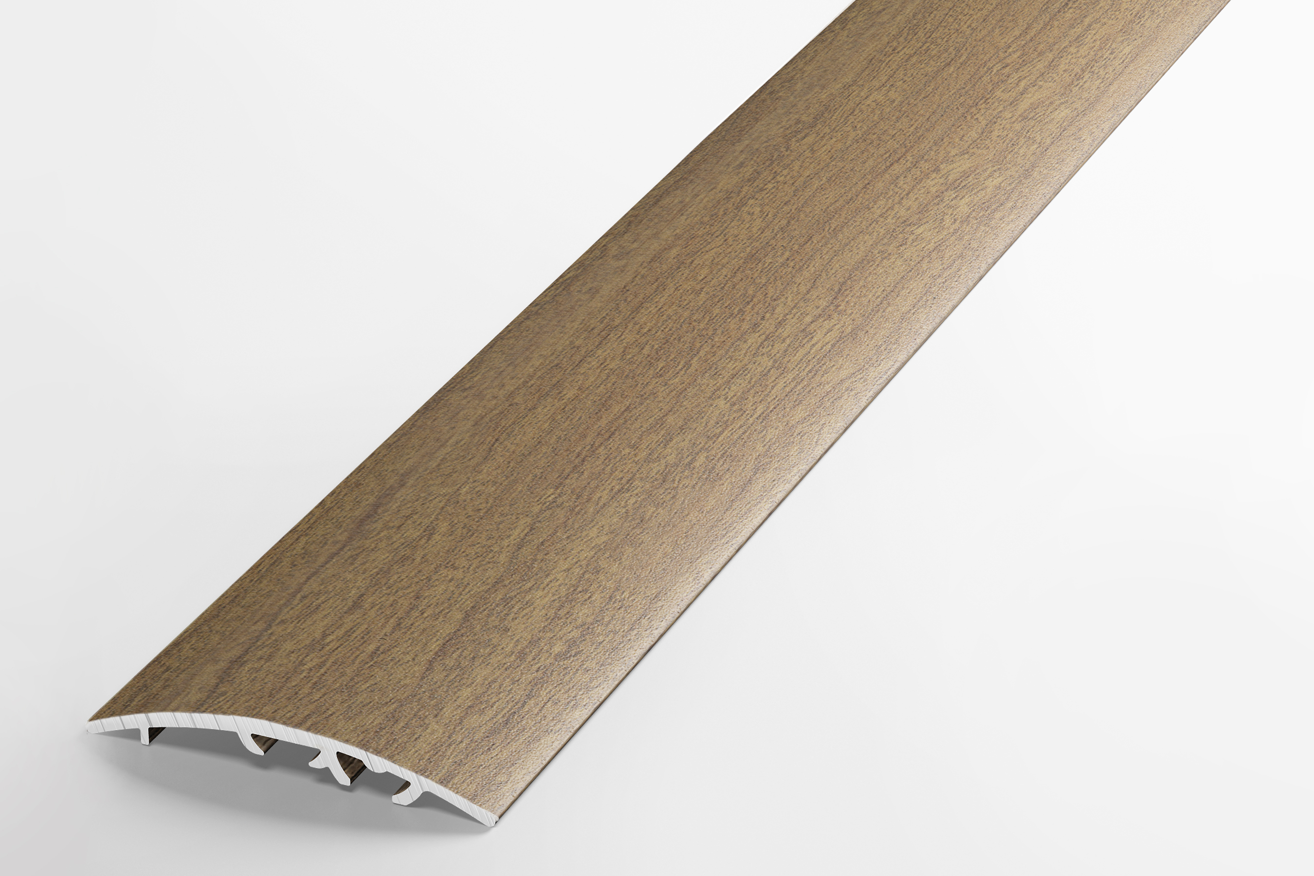 Изображение товара Порог одноуровневый ЛУКА ЛР 50 Дуб престиж алюминий 1800x50 мм