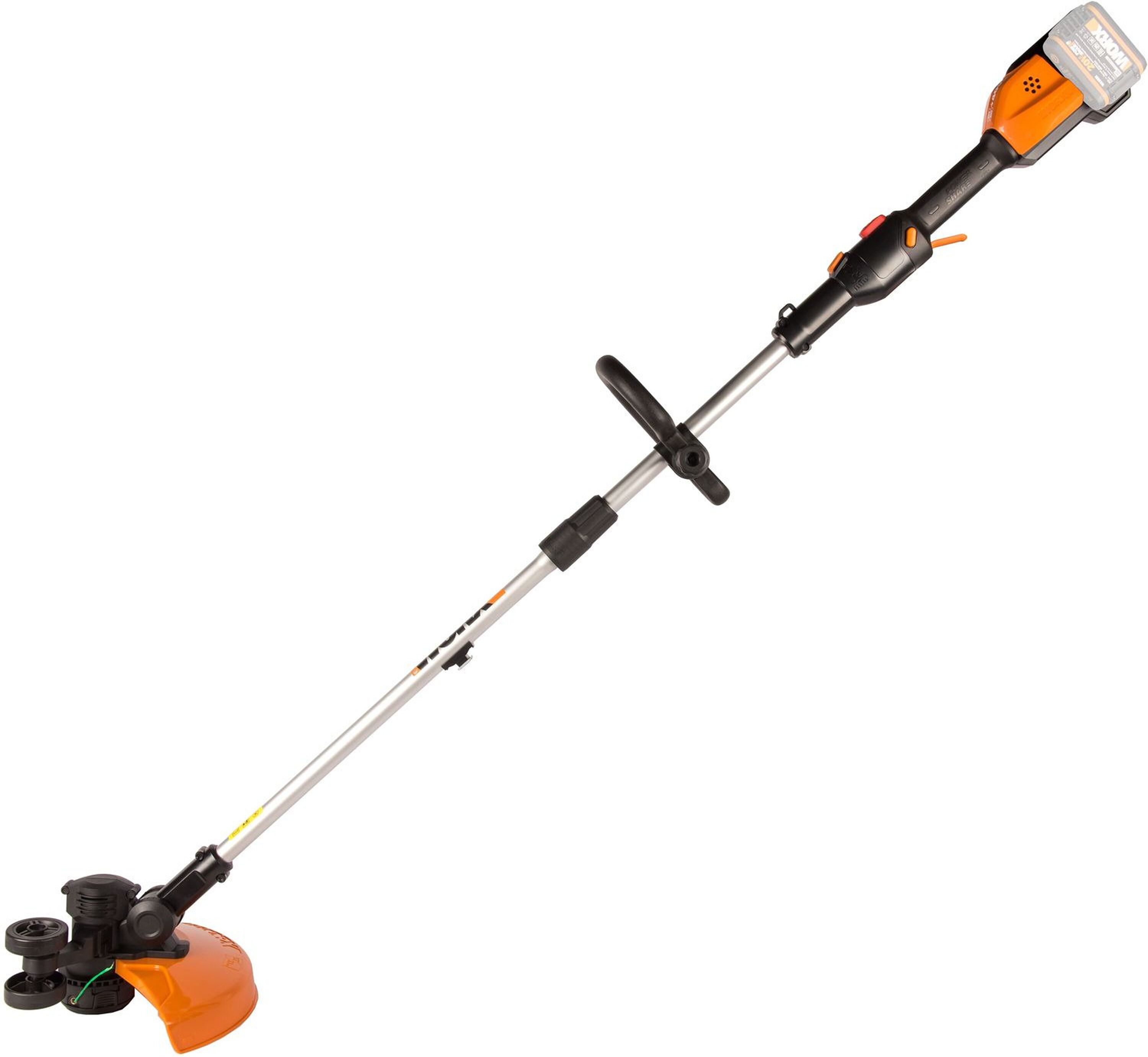 Изображение товара Аккумуляторный триммер Worx WG183E.9 20 В, 2 А·ч, универсальный аккумулятор, без АКБ и ЗУ