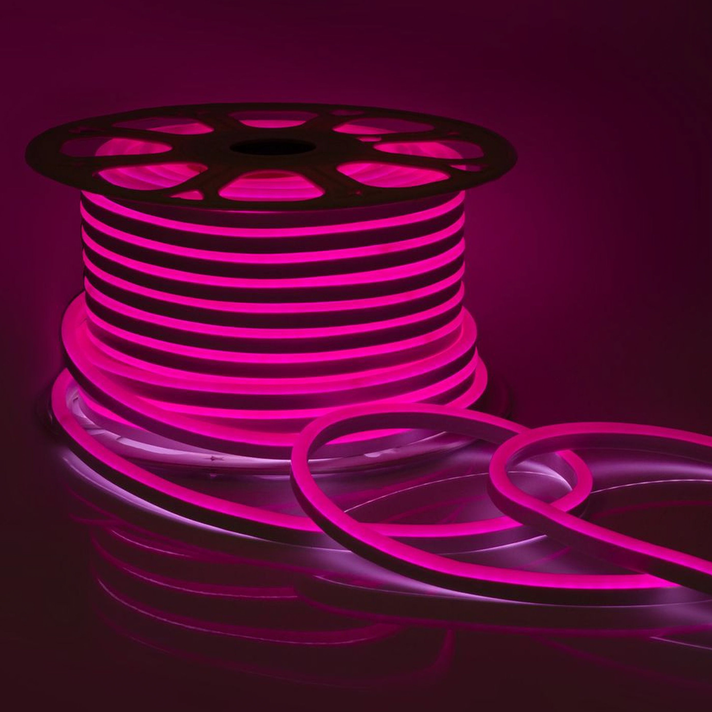 Изображение товара Гибкий неон Apeyron Electrics 10-214 108LED IP65 220 В 6 Вт розовый 1 м