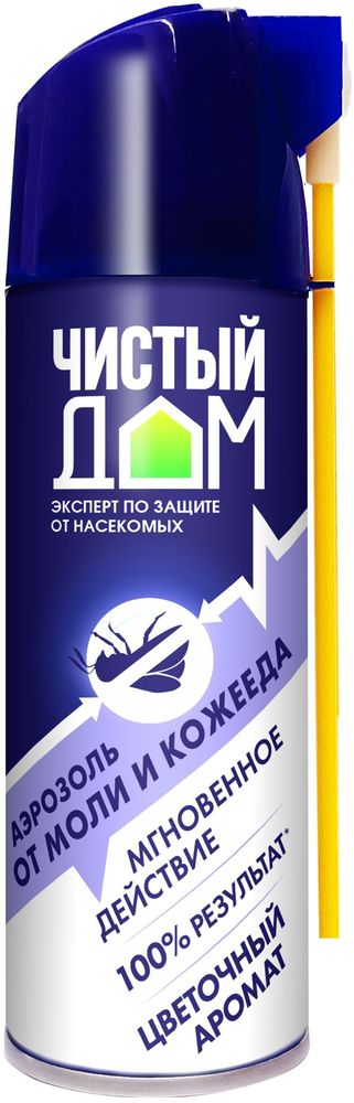 Изображение товара Аэрозоль от моли Чистый Дом 150 мл