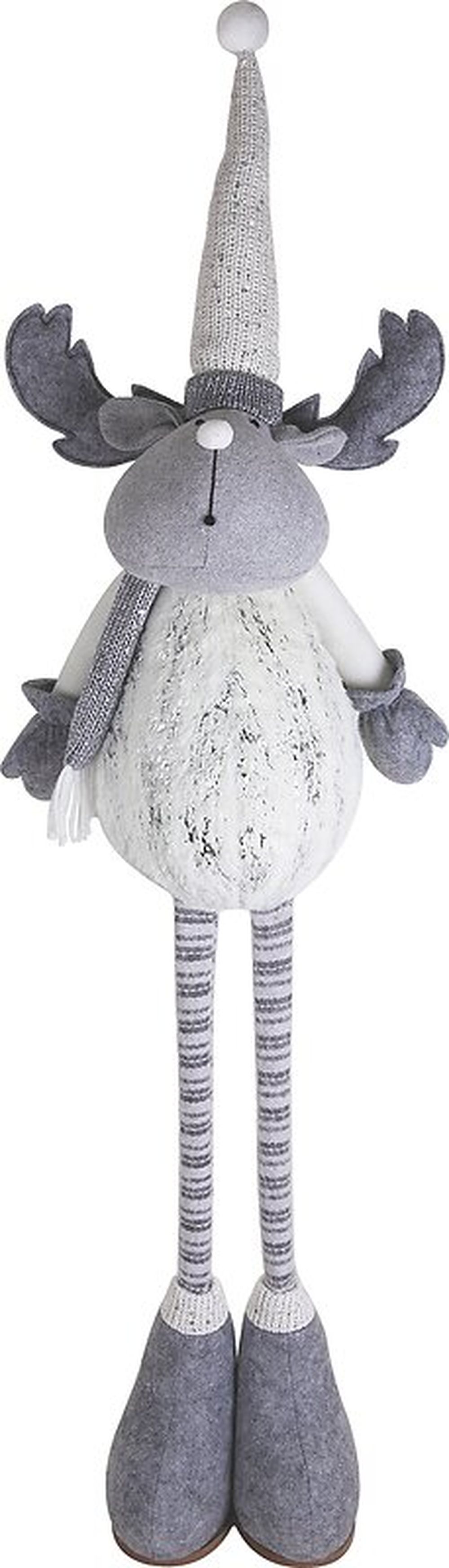 Изображение товара Игрушка новогодняя олень с длинными ногами 96 см для декора