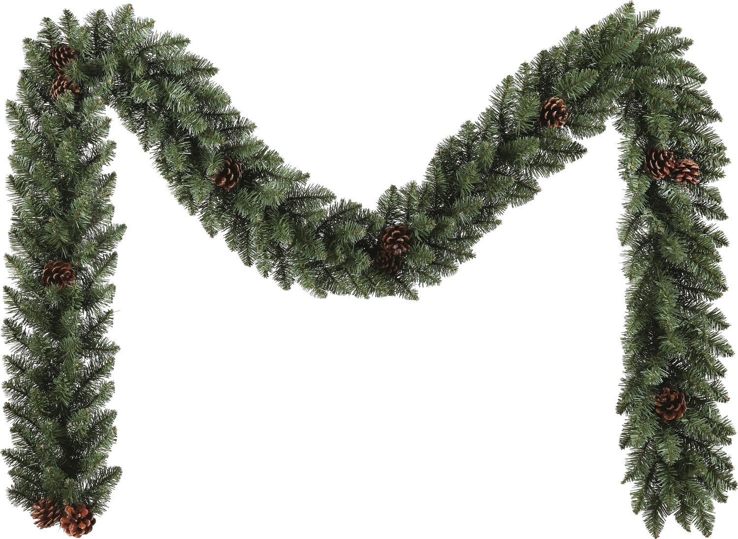 Изображение товара Гирлянда еловая с шишками 274 см