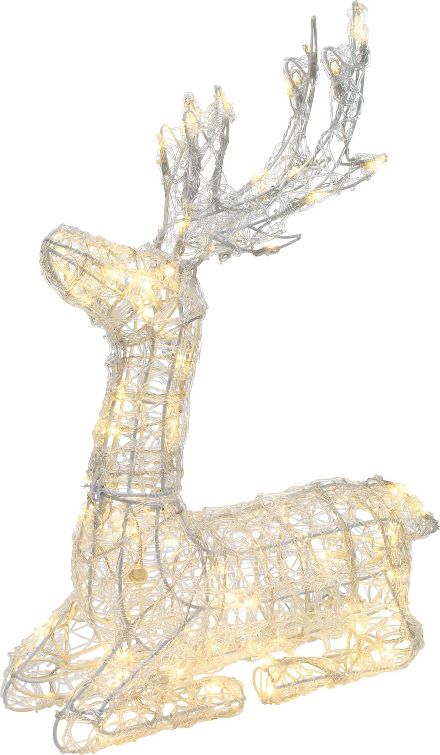 Изображение товара Световая фигура олень 100 LED IP44 67 см мерцающий белый для улицы и дома