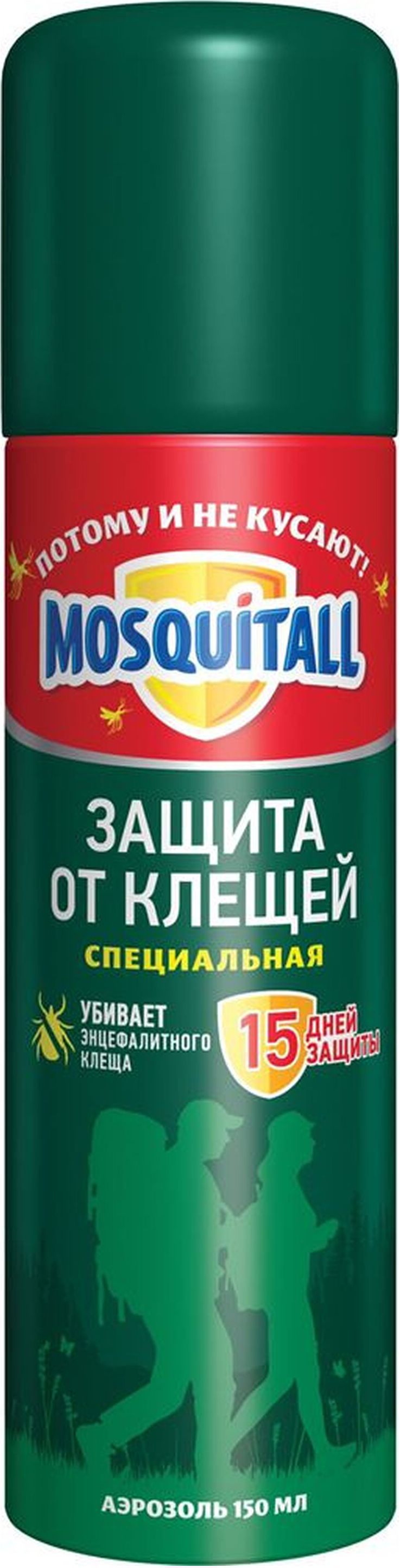 Изображение товара Аэрозоль Mosquitall от клещей 150 мл мощная защита от клещей и комаров