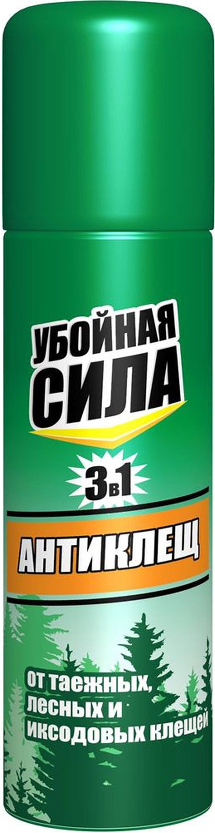 Изображение товара Аэрозоль Убойная сила Антиклещ 150 мл для борьбы с клещами и насекомыми