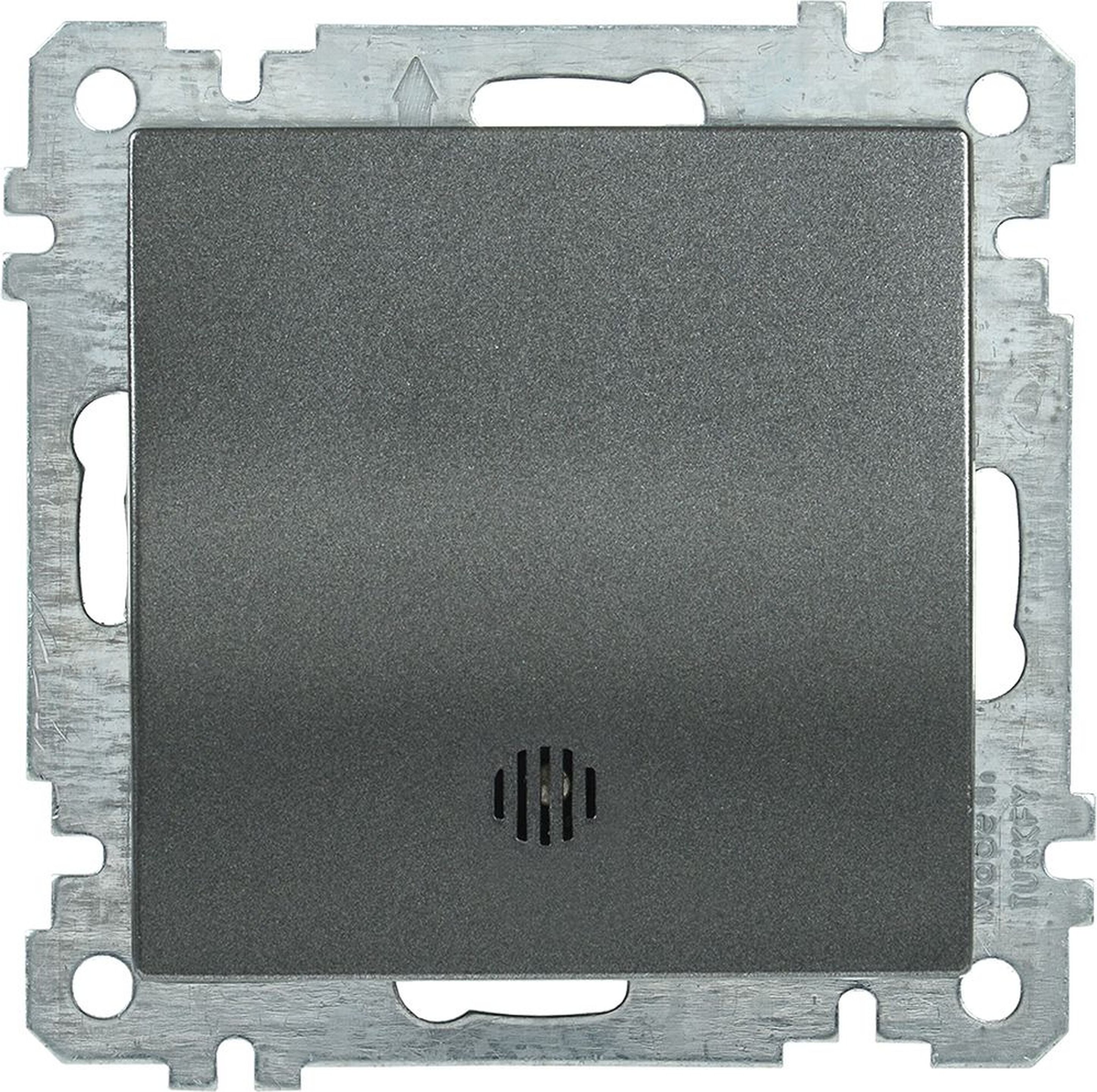 Изображение товара Выключатель 1-клавишный IEK BOLERO антрацит