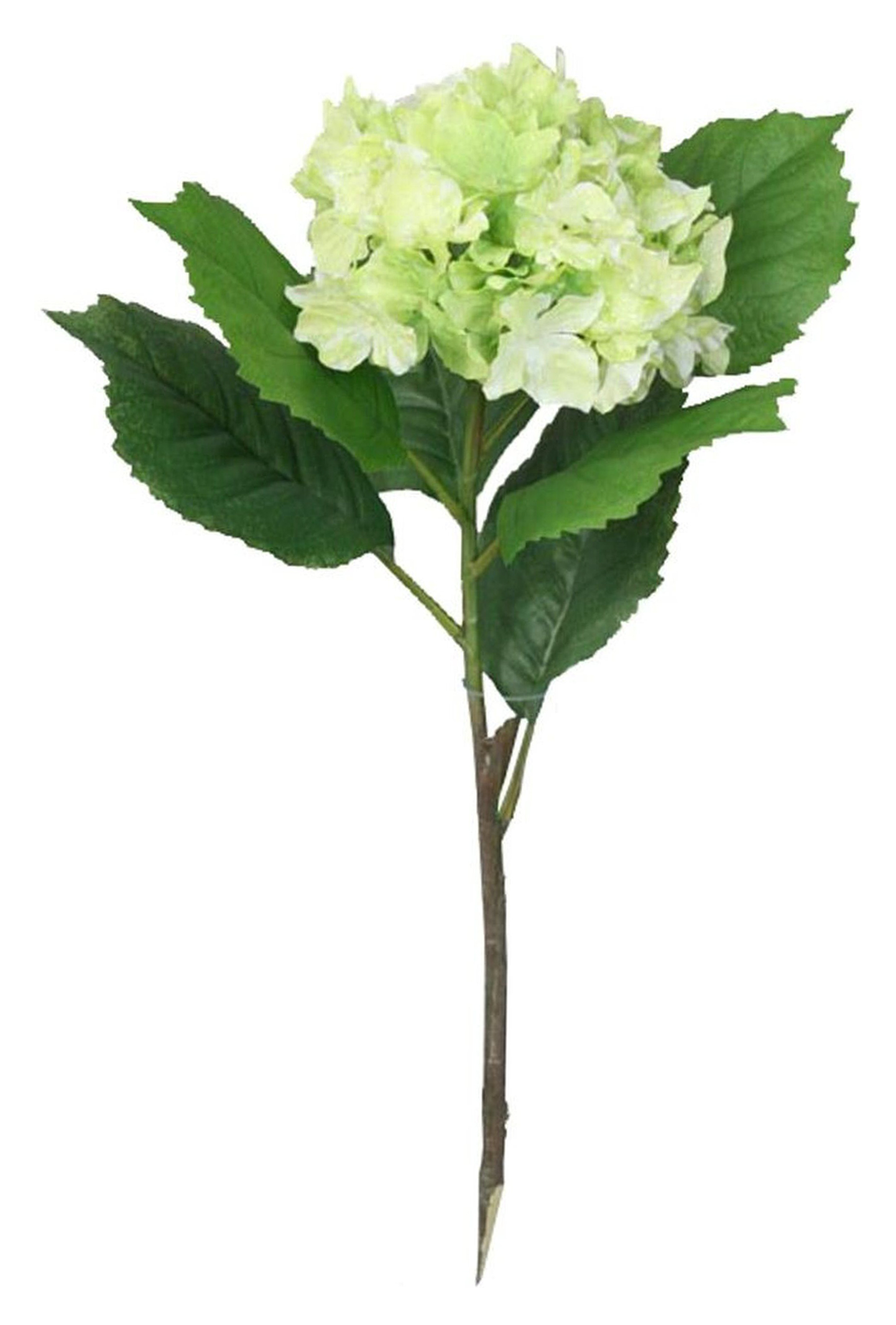 Изображение товара Искусственный цветок гортензия 50 см зеленая